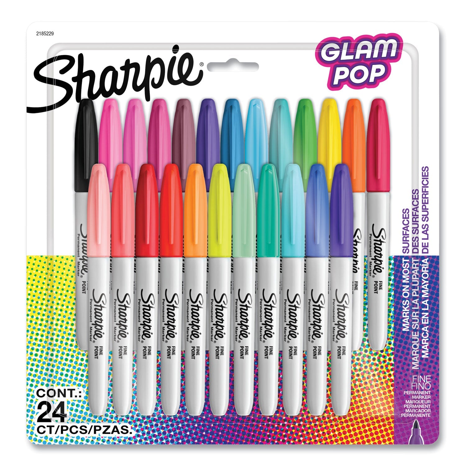 Fine Tip Permanent Marker | 80s Glam 24-Pack