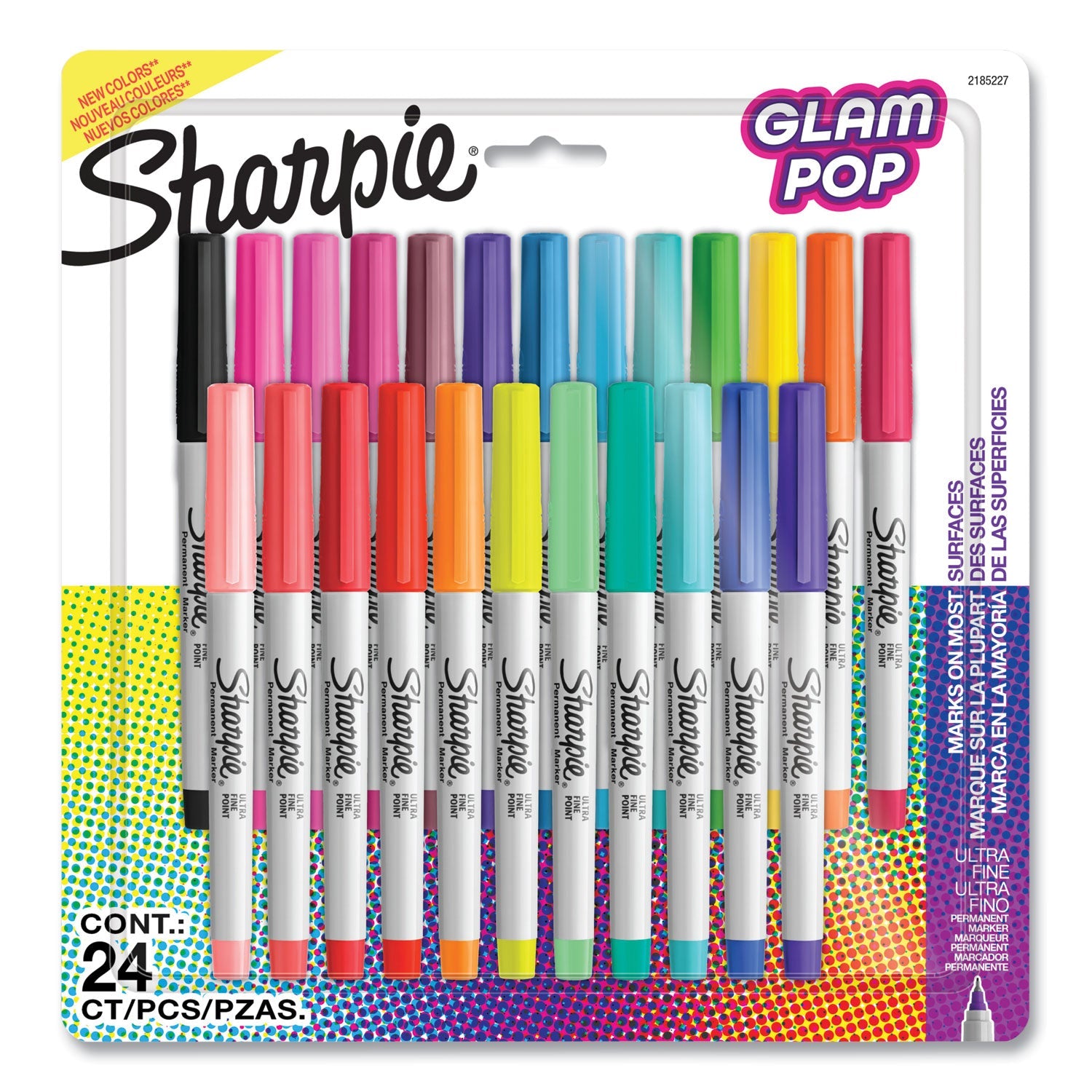 Ultra Fine Tip Permanent Marker | 80s Glam 24-Pack