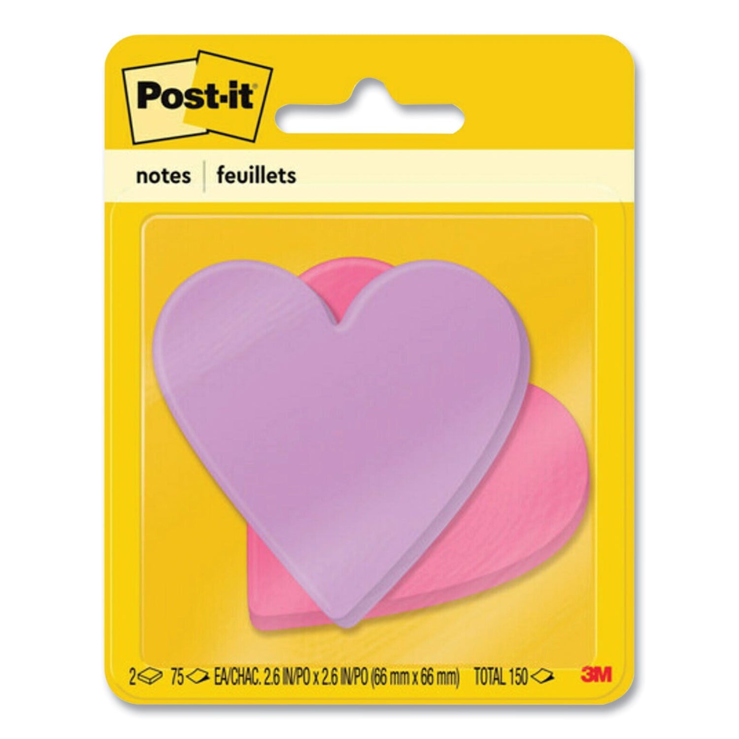 Die-Cut Heart Shaped Notepads | Pink & Purple