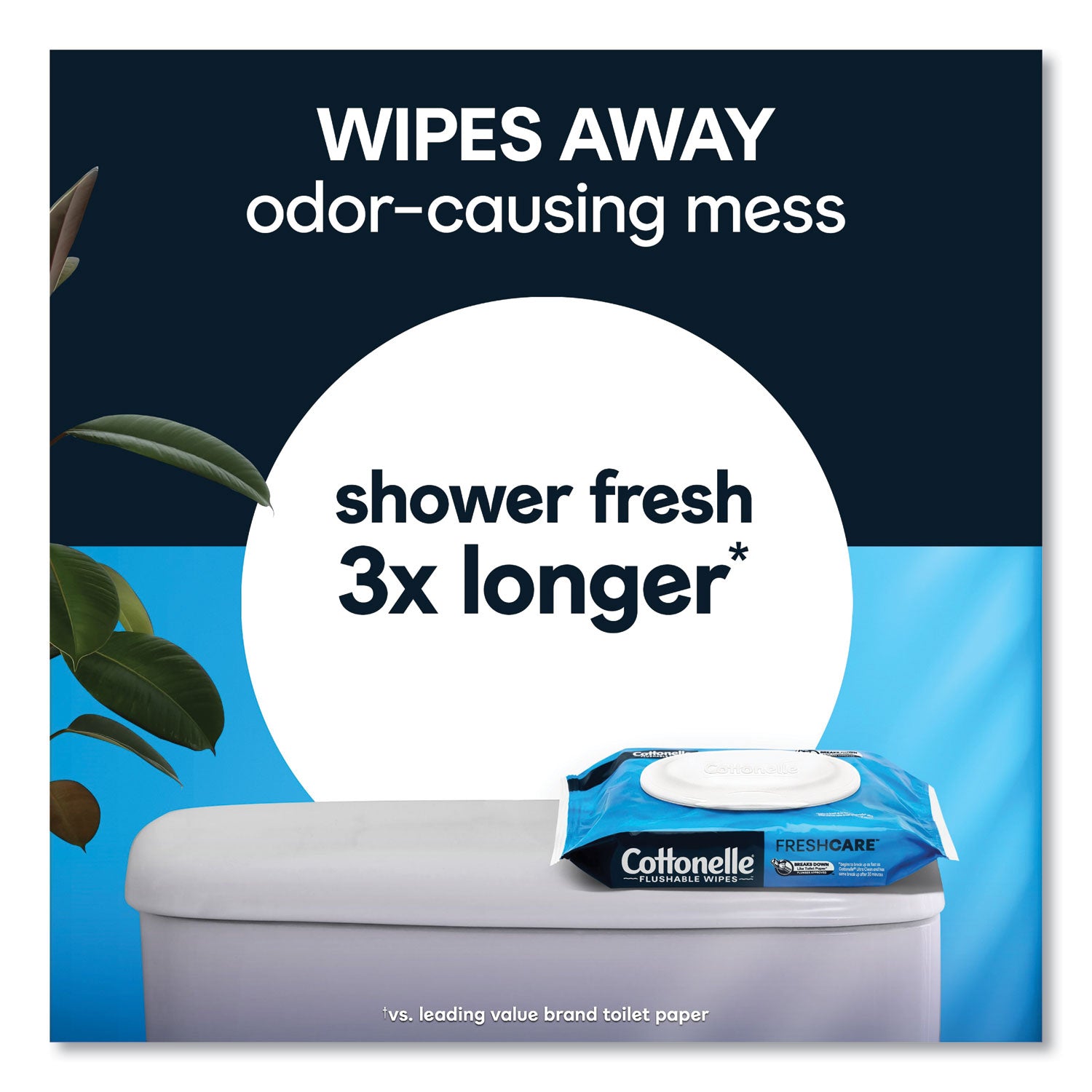 Cottonelle® Fresh Care Flushable Cleansing Cloths, 1-Ply, 3.75 x 5.5, White, 42/Pack