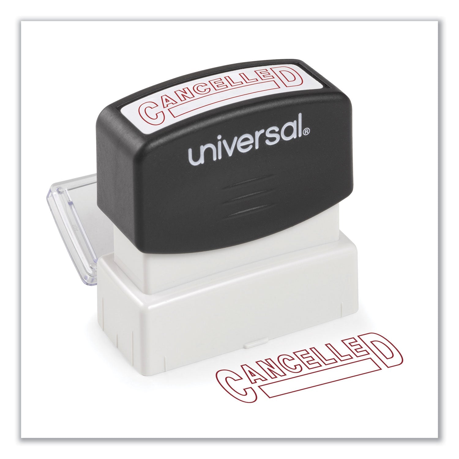 Cancelled Message Stamp | Pre-Inked, Red