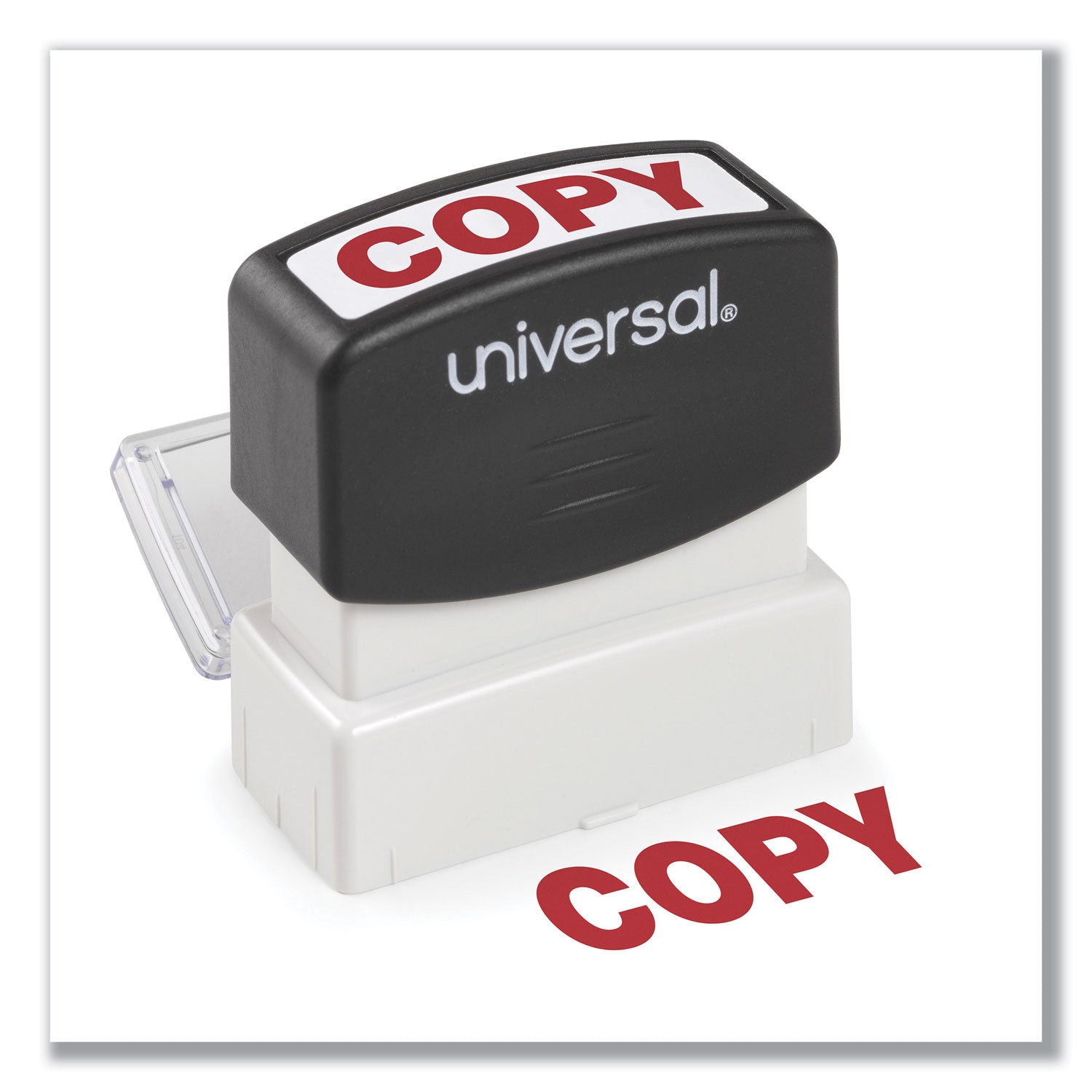Universal® Message Stamp, Copy, Pre-Inked One-Color, Red