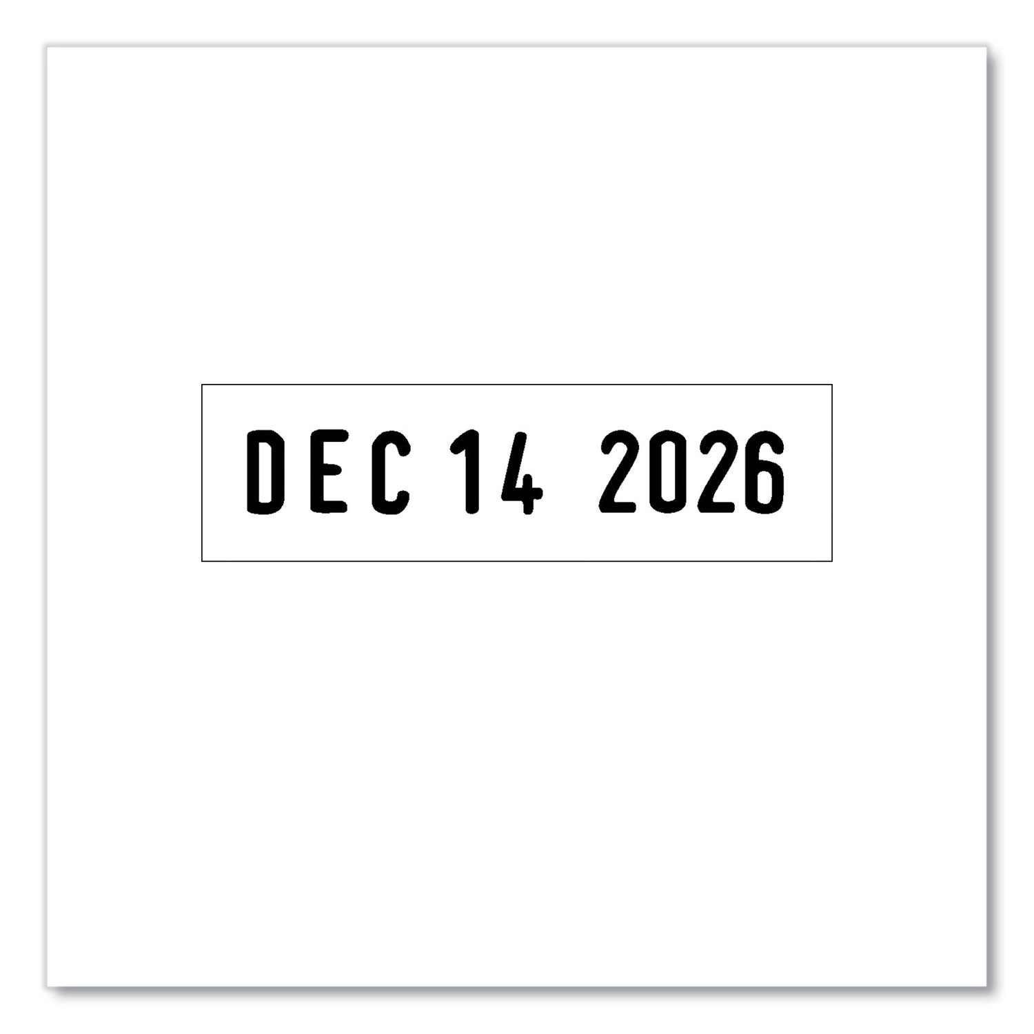 Trodat® Printy Economy Date Stamp, Self-Inking, 1.63" x 0.38", Black