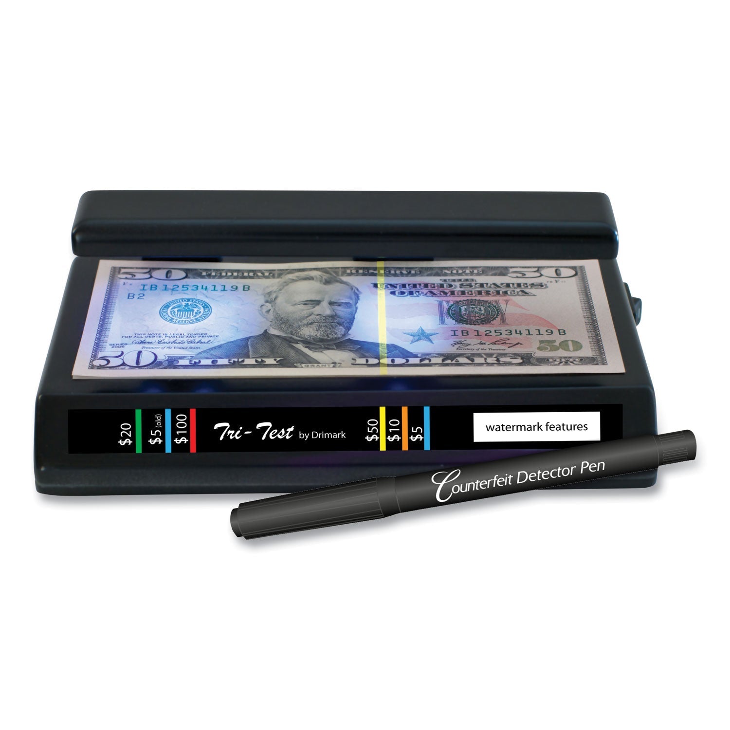 Dri-Mark Tri Test Counterfeit Bill Detector