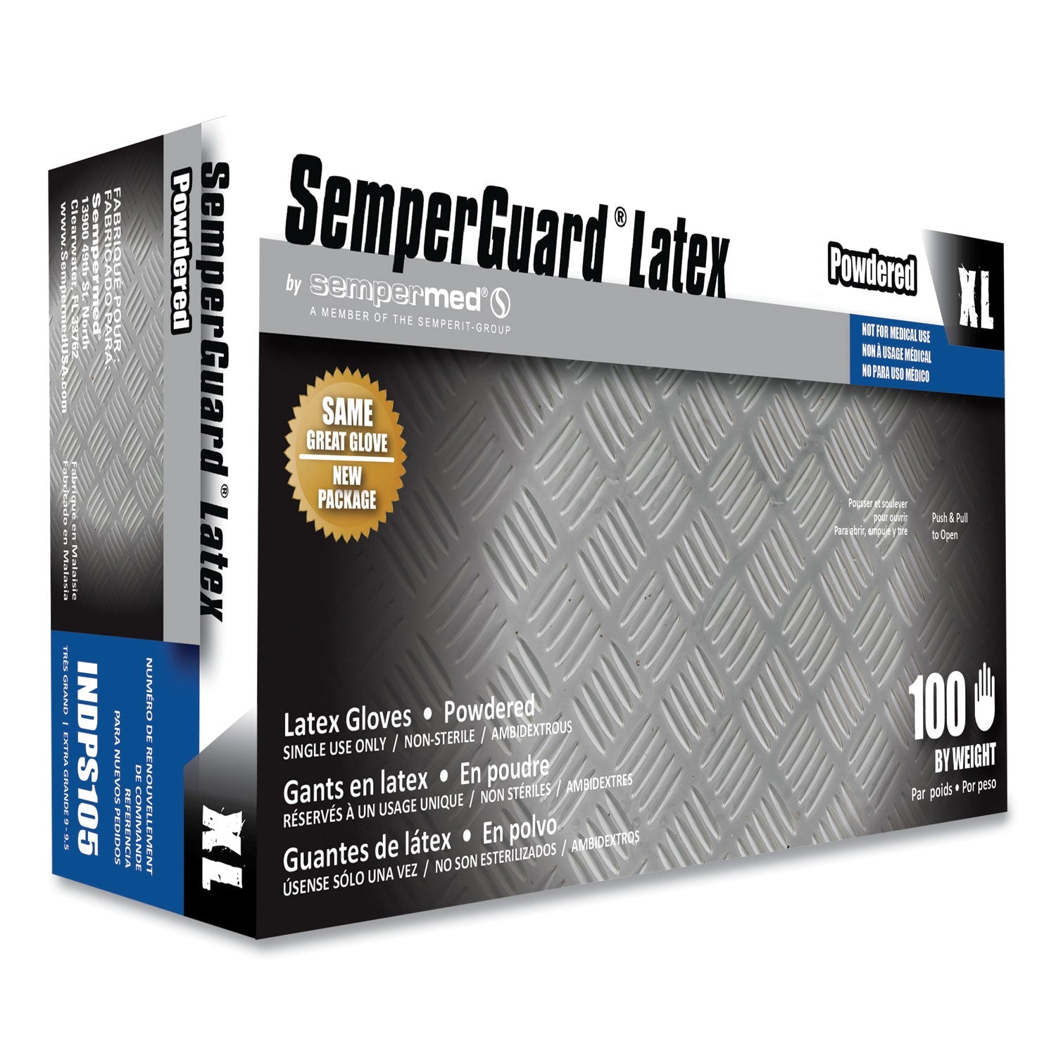 SemperGuard Latex Gloves | X-Large 1000-Count