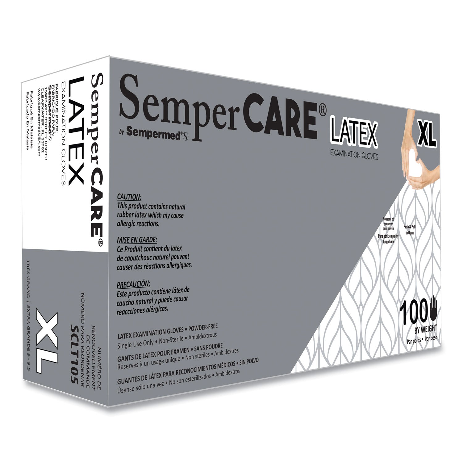 Latex Examination Gloves | SemperCare® X-Large
