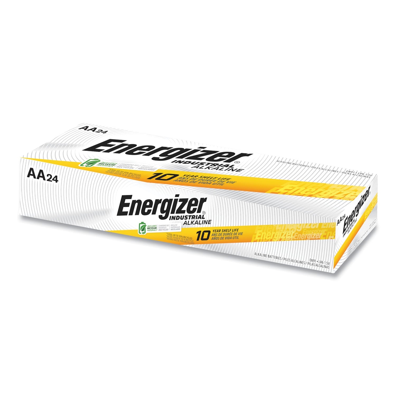 Energizer® Industrial Alkaline Aa Batteries, 1.5 V, 24/box