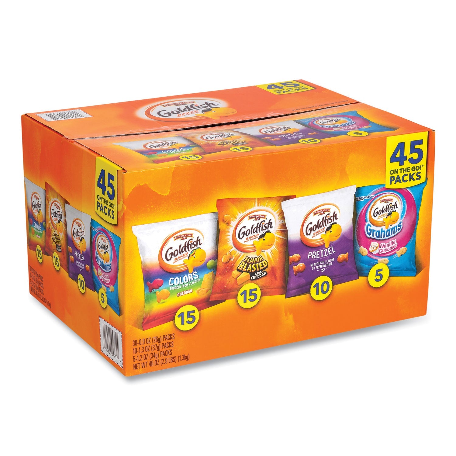 Goldfish Variety Pack | Sweet & Savory 45-Count