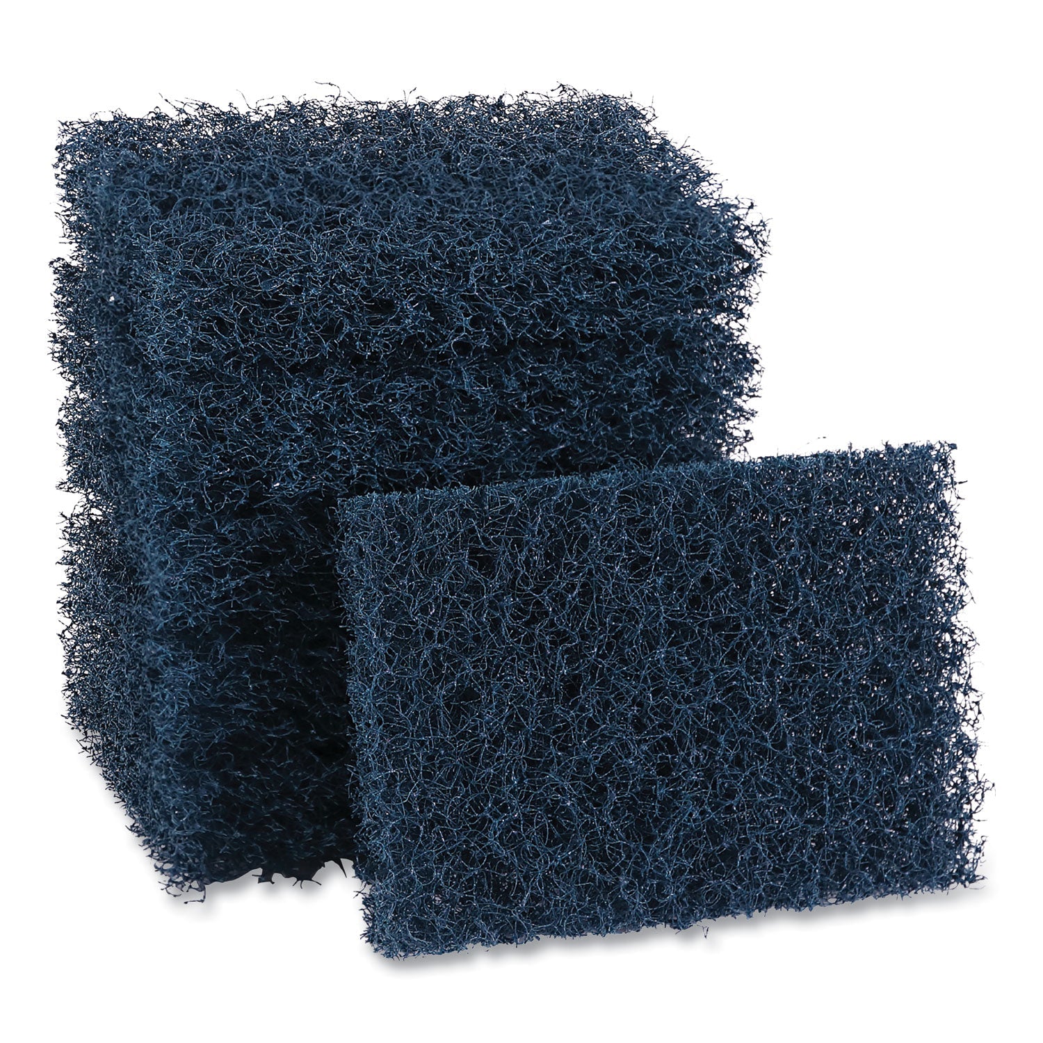 Boardwalk® Extra Heavy-Duty Scouring Pad, 3.5 x 5, Dark Blue, 20/Carton