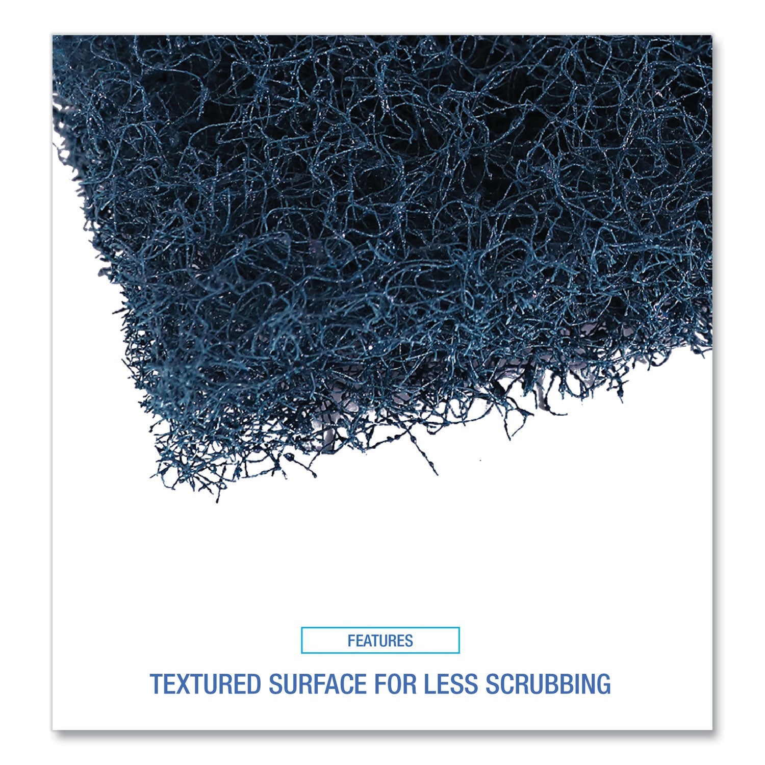 Boardwalk® Extra Heavy-Duty Scouring Pad, 3.5 x 5, Dark Blue, 20/Carton
