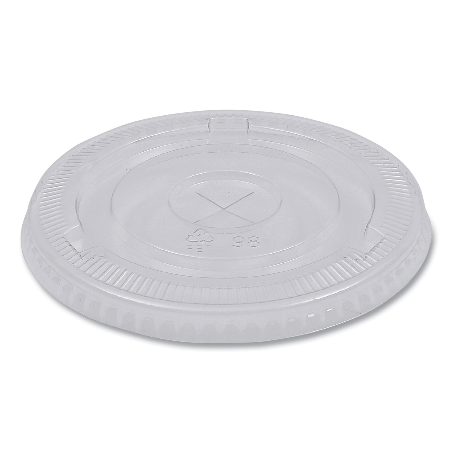 Boardwalk® PET Cold Cup Lids, Fits 14 oz to 24 oz Cold Cups, Plastic, Clear, 100/Sleeve, 10 Sleeves/Carton