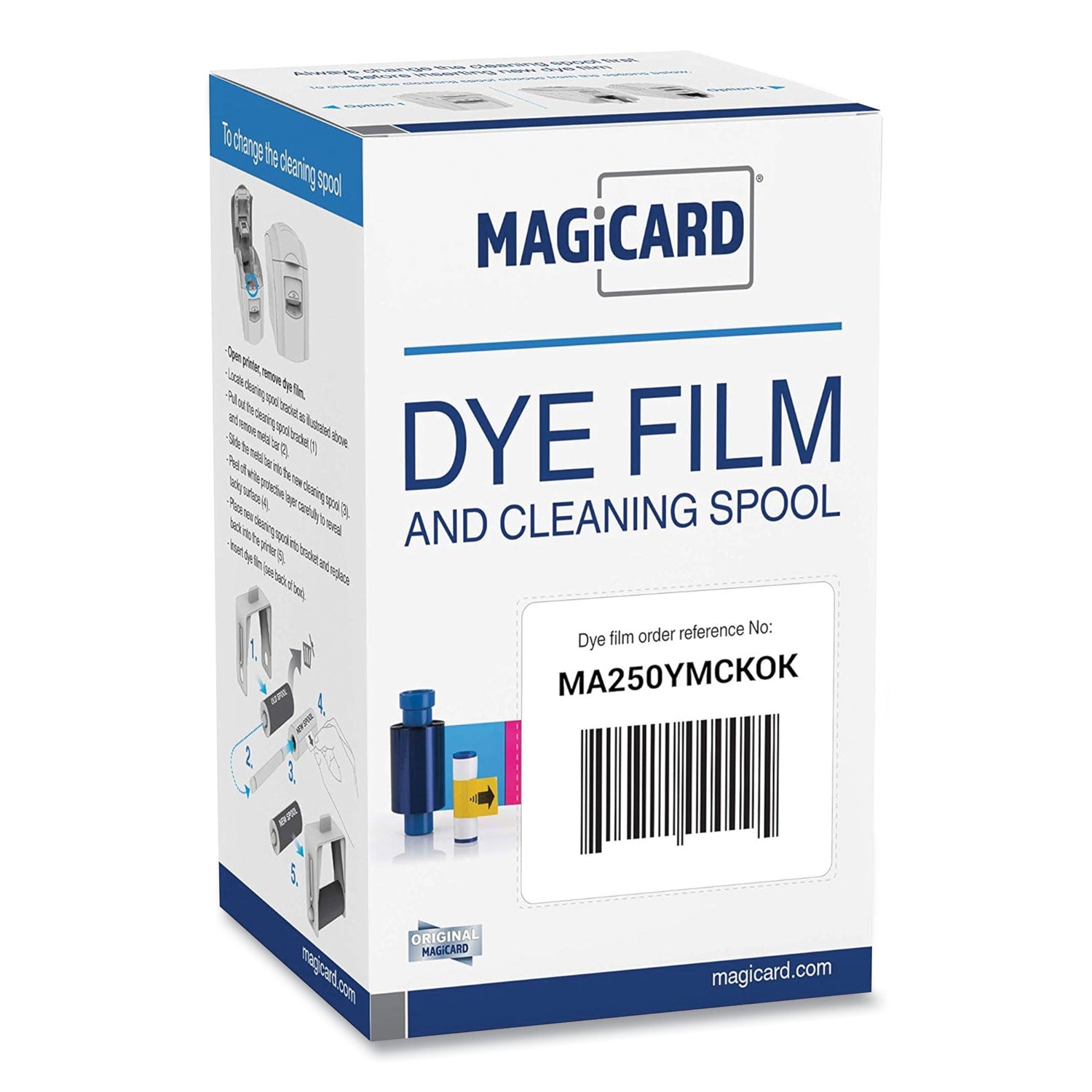 Magicard® YMCKOK Color Ribbon, Black/Cyan/Magenta/Yellow