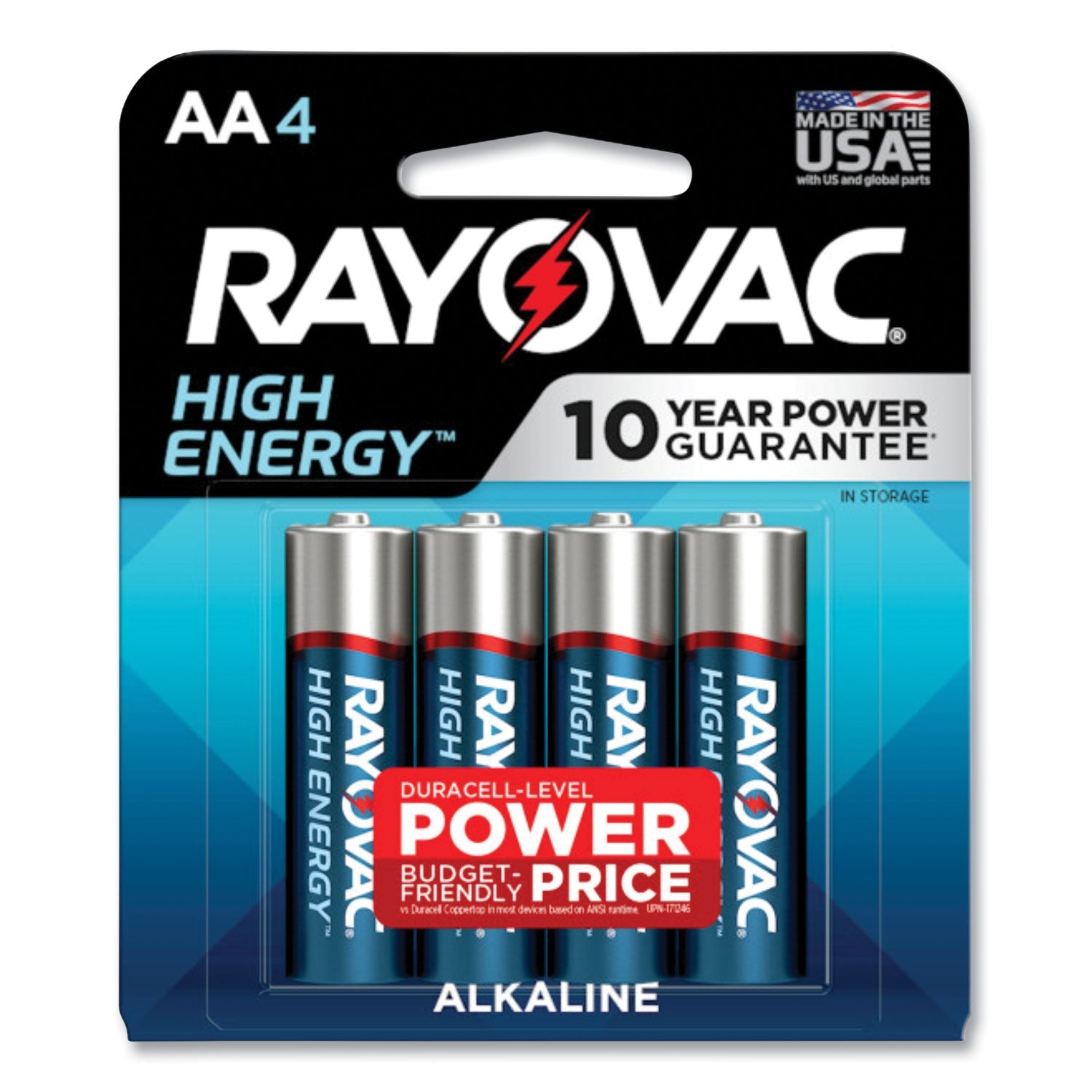 Rayovac® High Energy Premium Alkaline Aa Batteries, 4/pack