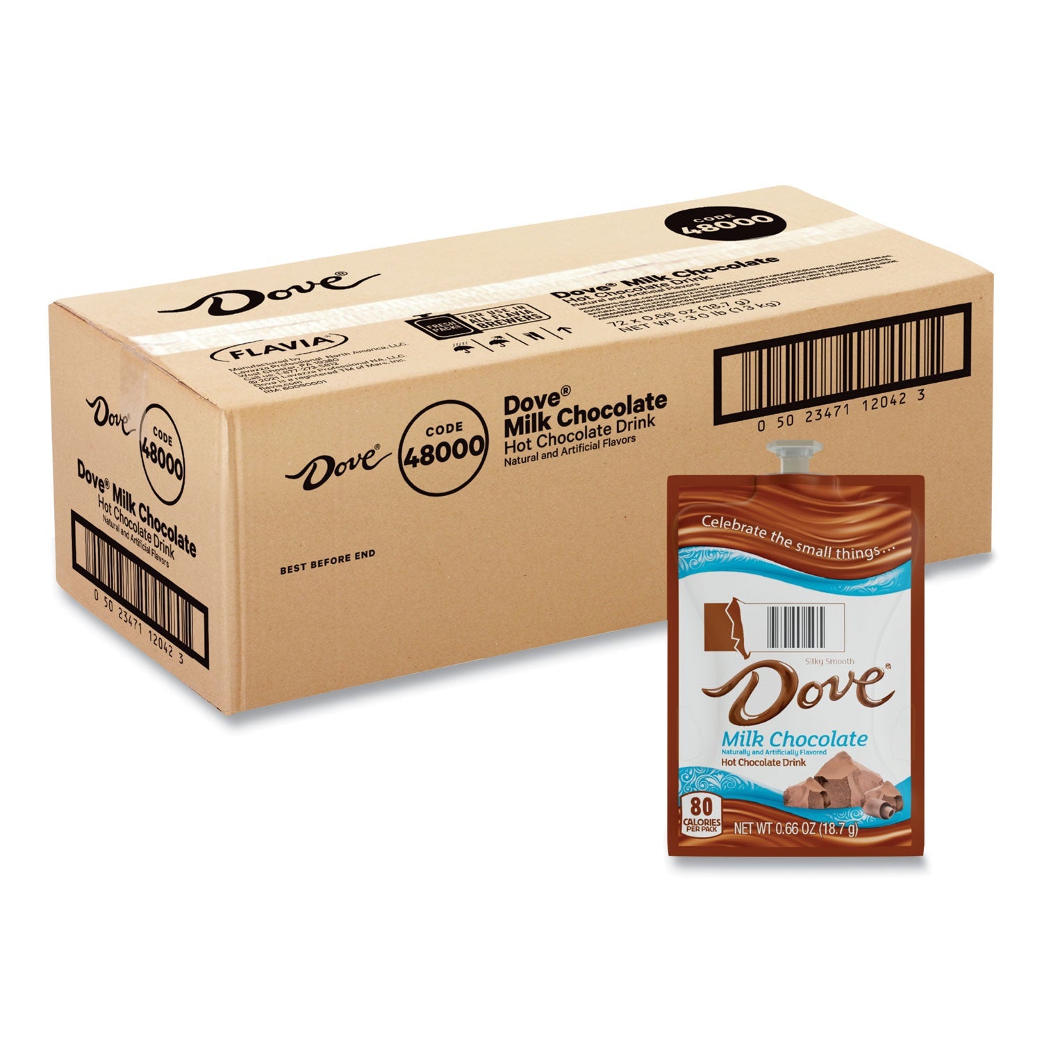 Dove Hot Chocolate Freshpack | 72/Carton