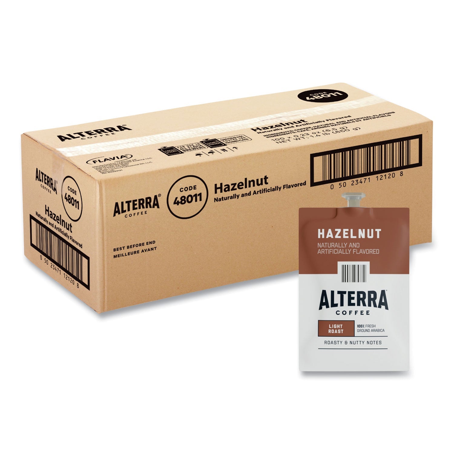 Alterra Hazelnut Coffee Freshpack | 100/Carton