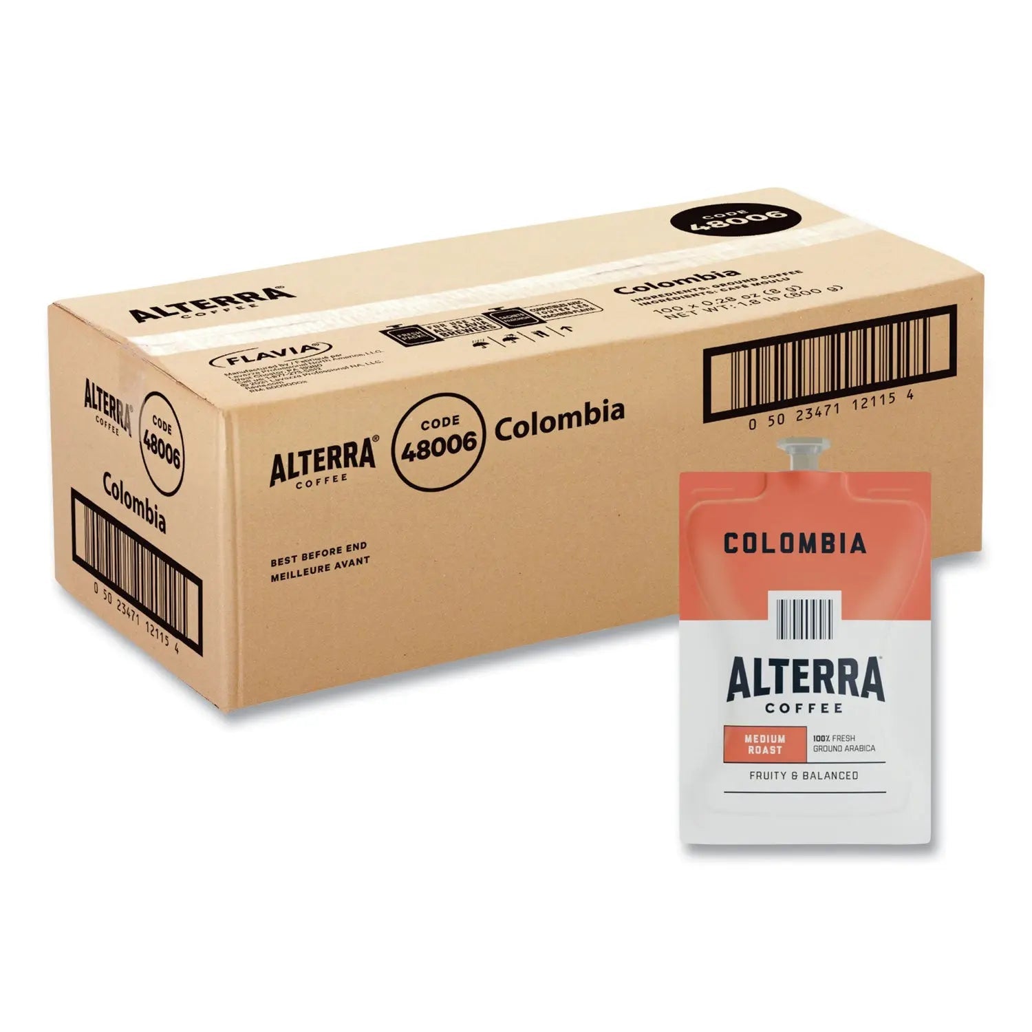 FLAVIA® Alterra Columbia Coffee Freshpack, 100/Carton