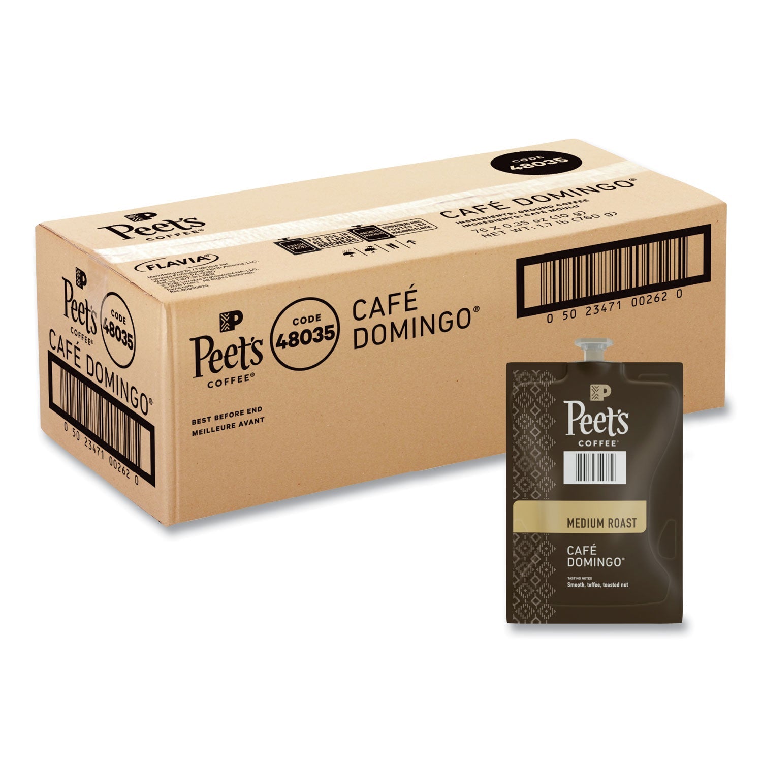 Peet's Cafe Domingo Coffee | 76 Freshpacks