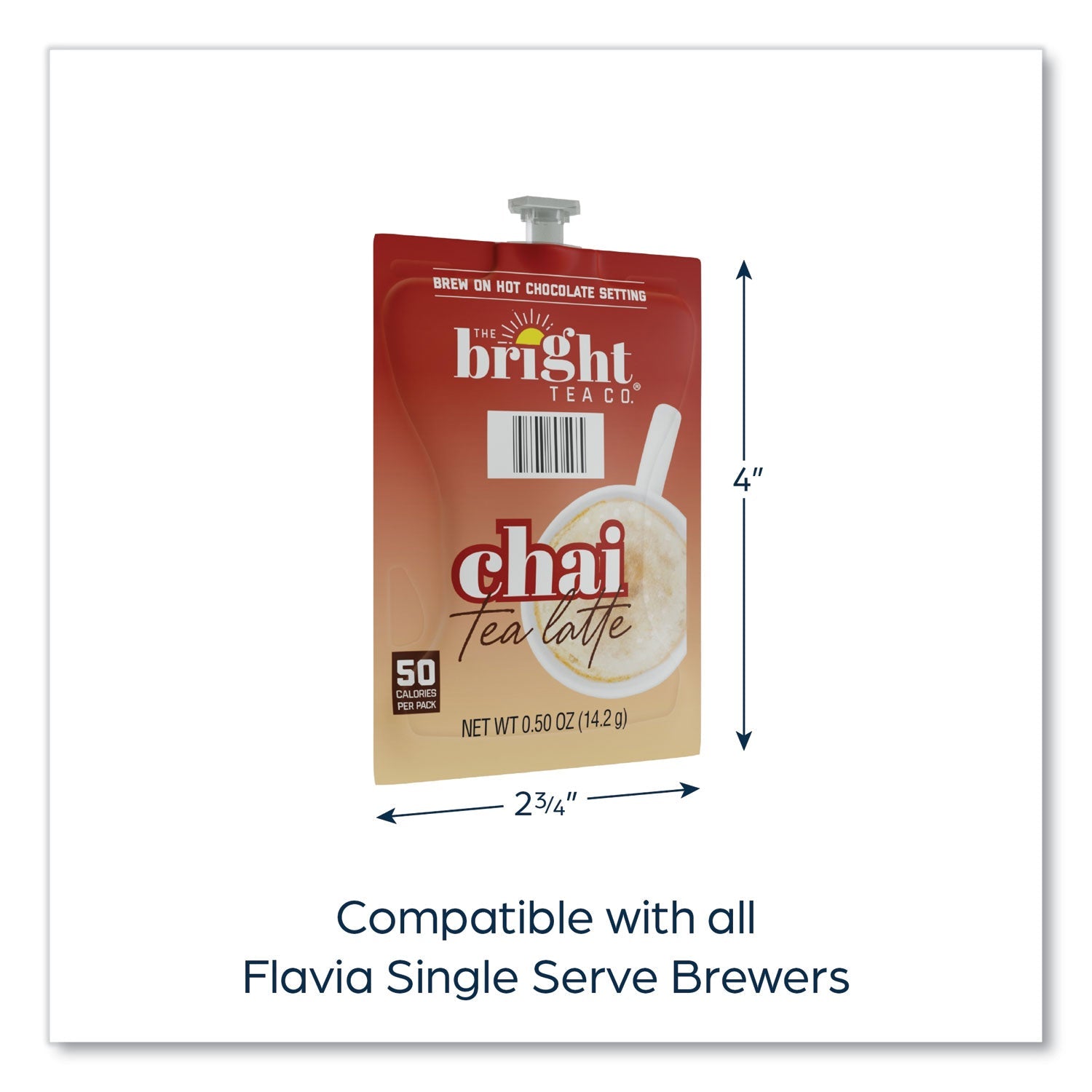 FLAVIA® The Bright Tea Co. Chai Tea Latte Freshpack, 72/Carton - Bloom Skins