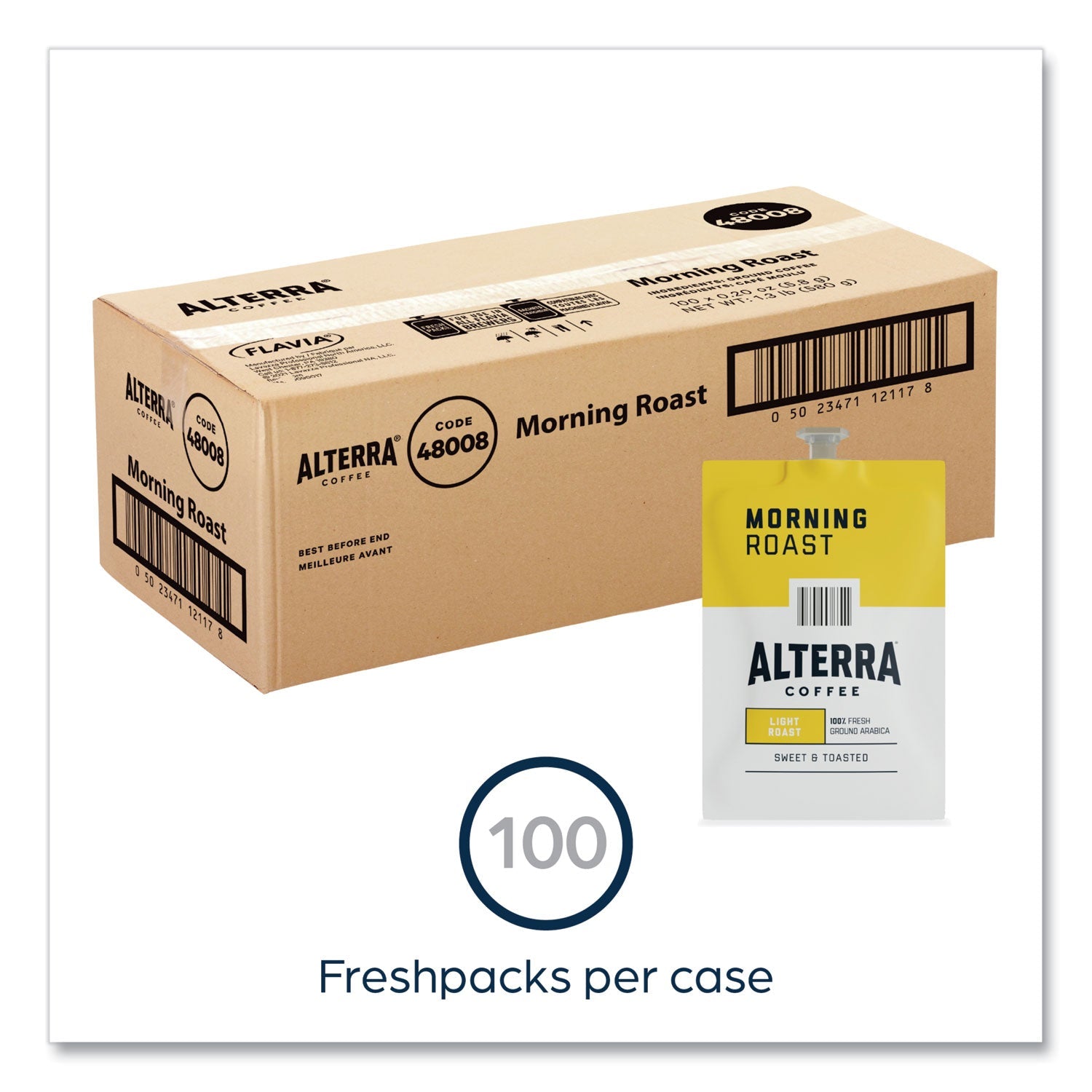 FLAVIA® Alterra Morning Roast Coffee Freshpack, 100/Carton - Bloom Skins