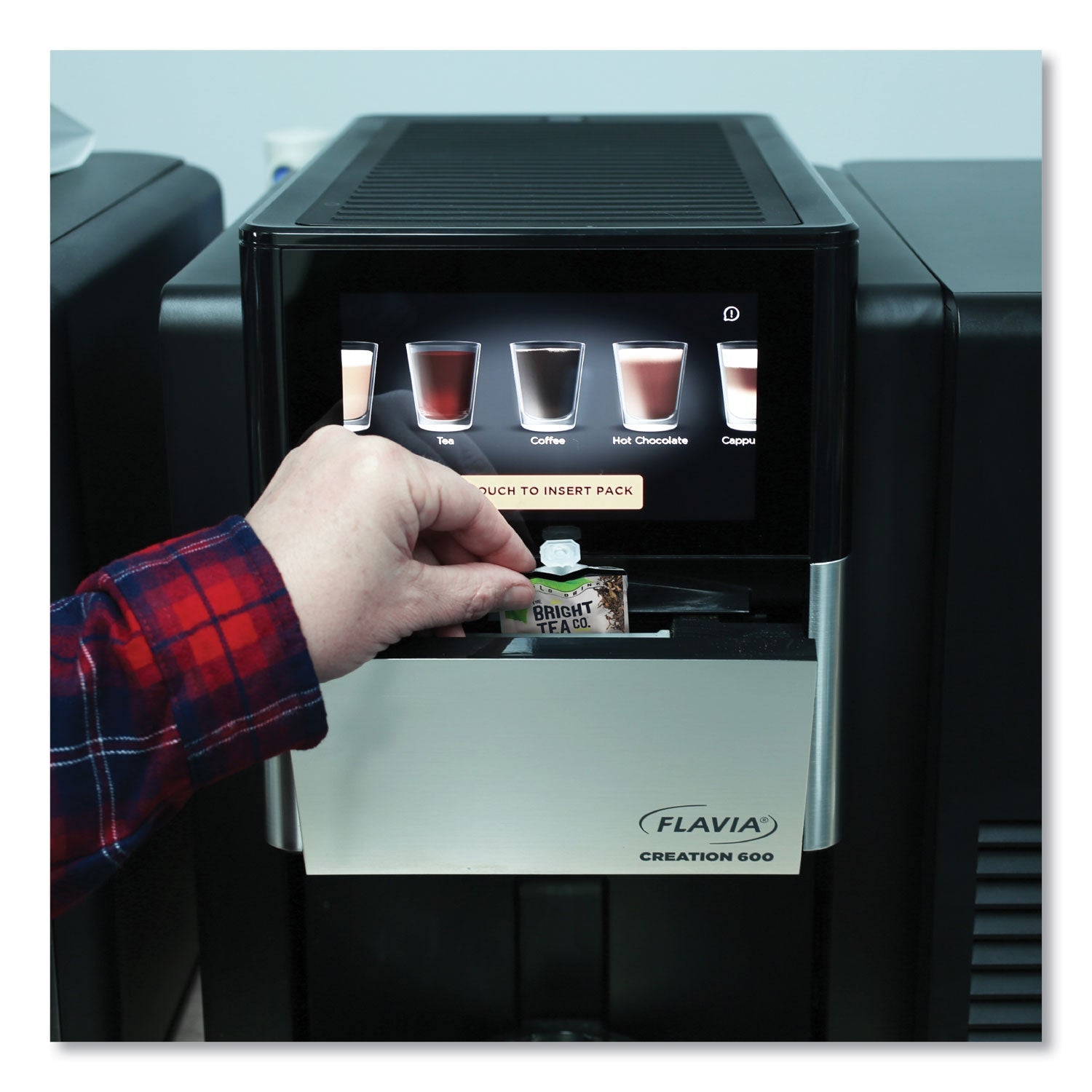 FLAVIA® The Bright Tea Co. Unsweetened Iced Black Tea Freshpack, 100/Carton - Bloom Skins