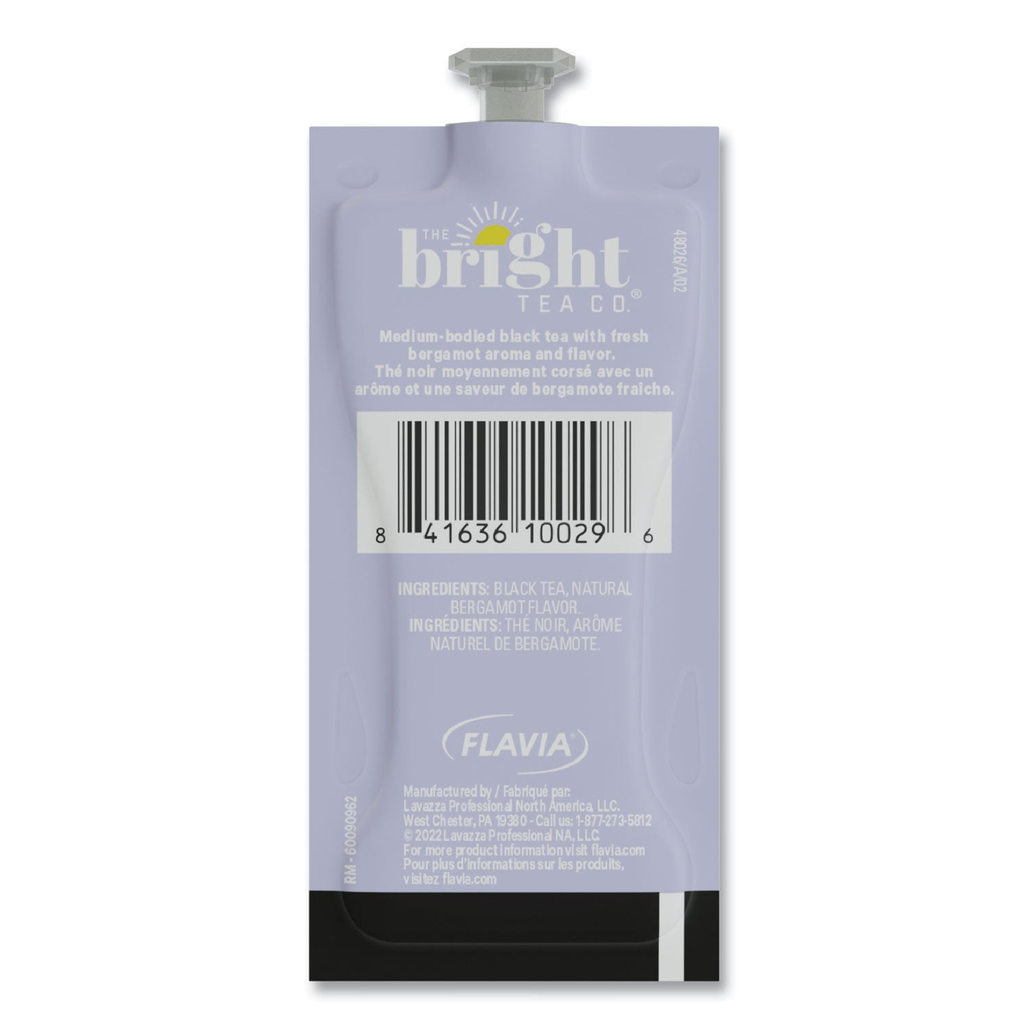 FLAVIA® The Bright Tea Co. Earl Grey Black Tea Freshpack, 100/Carton - Bloom Skins