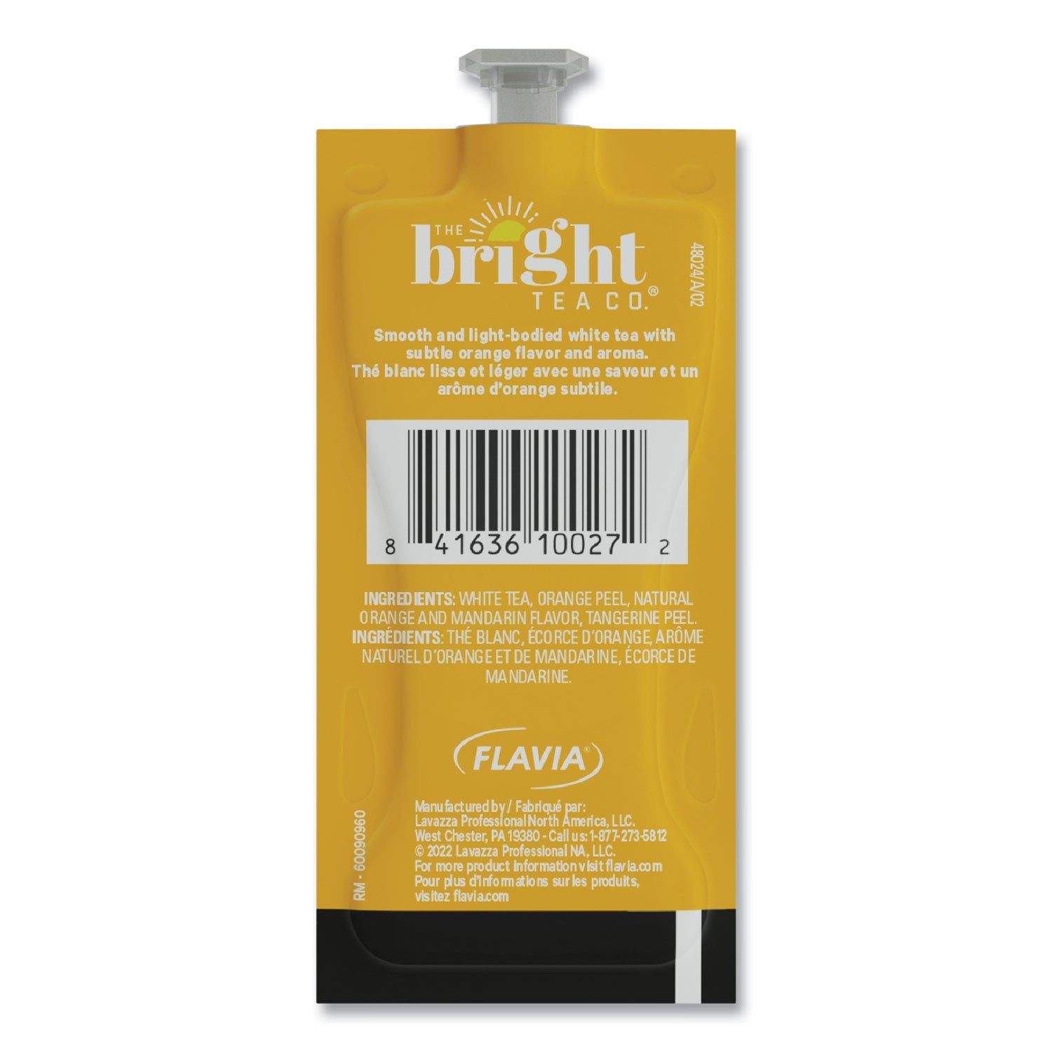 FLAVIA® The Bright Tea Co. White with Orange Tea Freshpack, 100/Carton - Bloom Skins