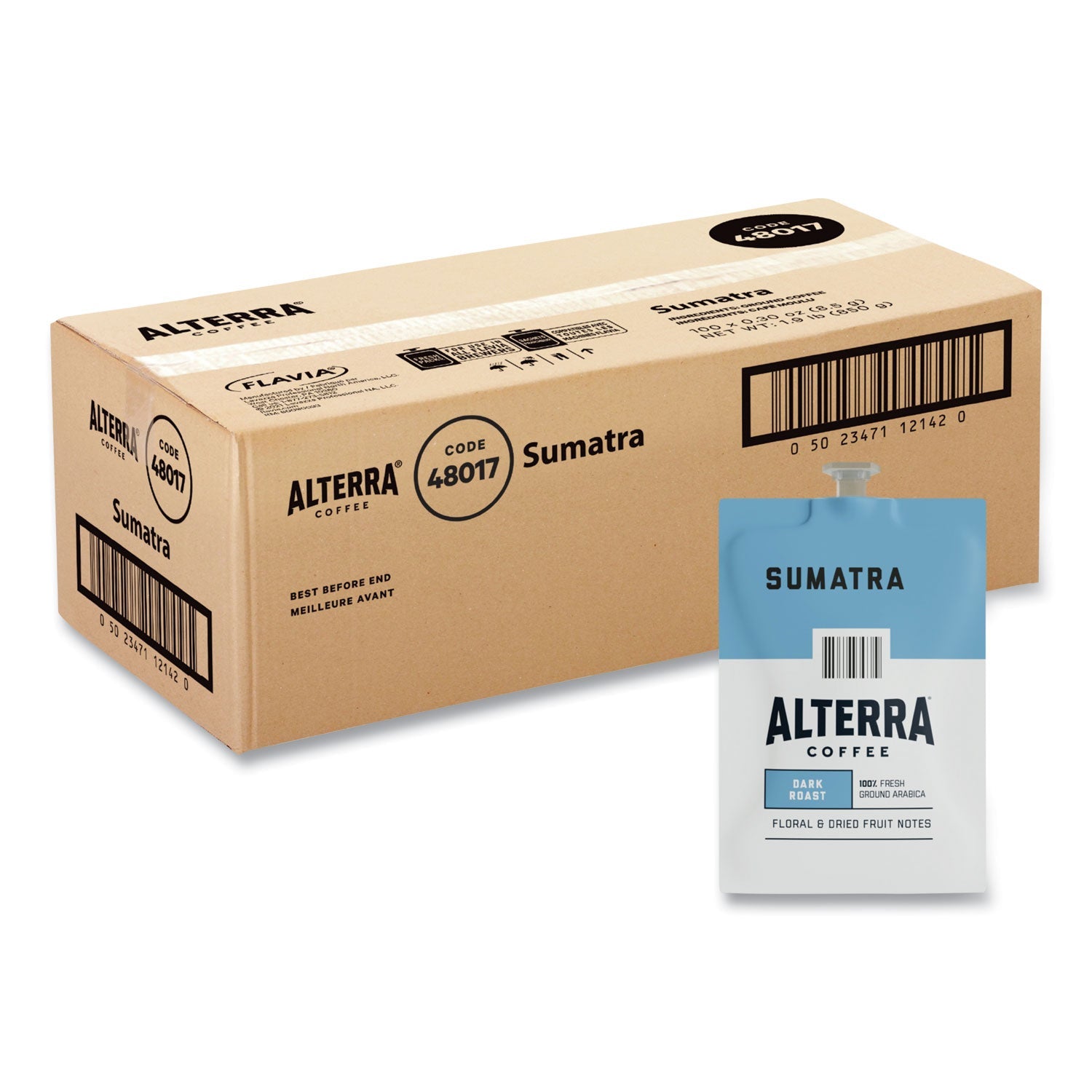 Alterra Sumatra Coffee Freshpack | 100/Carton