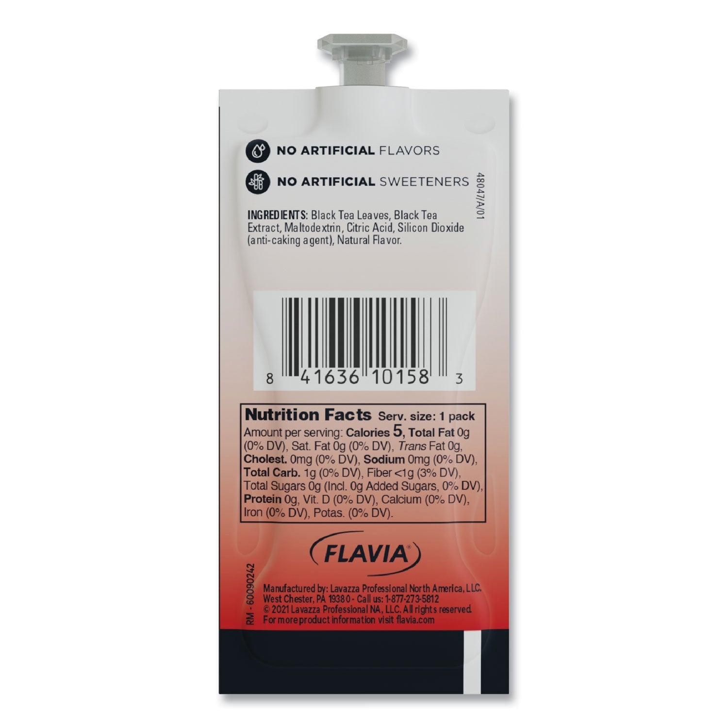 FLAVIA® The Bright Tea Co. Unsweetened Iced Black Tea Freshpack, 100/Carton - Bloom Skins