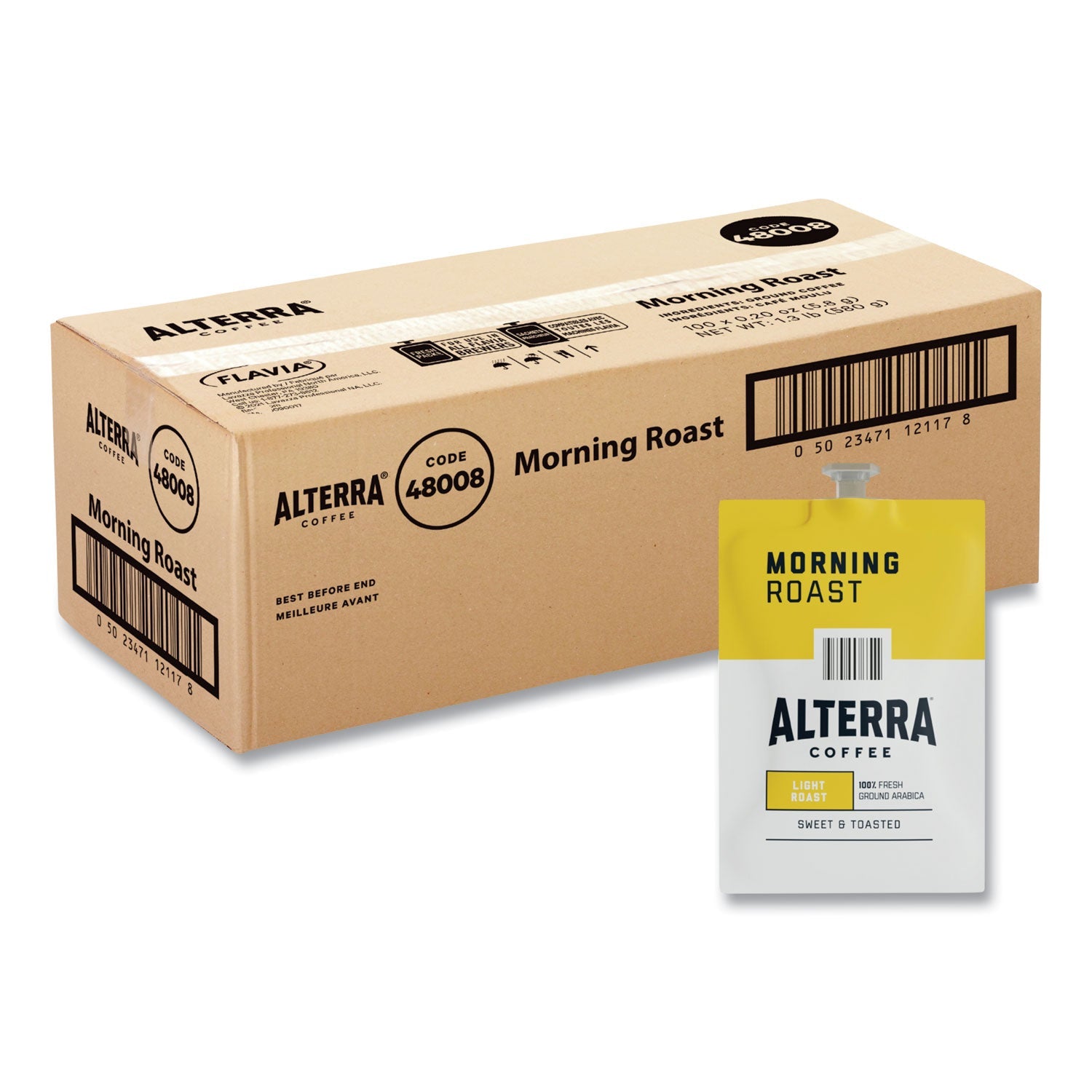 FLAVIA® Alterra Morning Roast Coffee Freshpack, 100/Carton