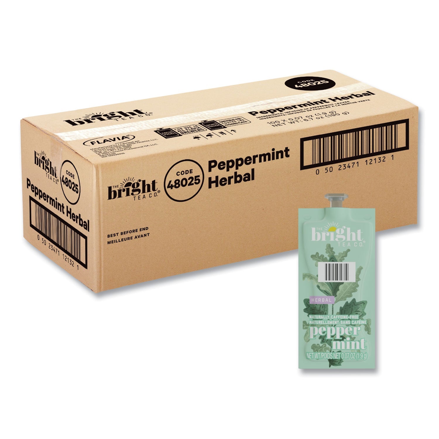 Peppermint Herbal Tea Freshpack | 100/Carton