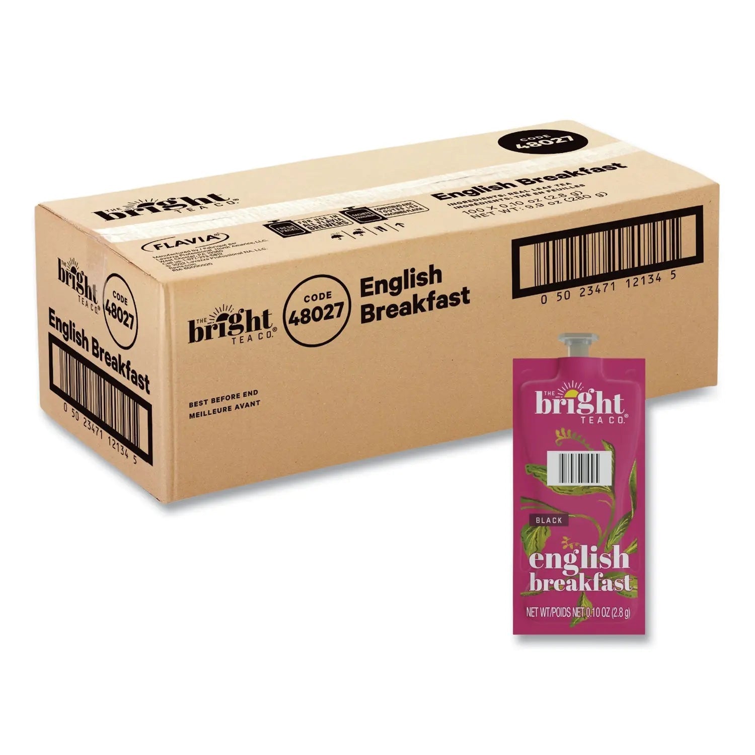 FLAVIA® The Bright Tea Co. English Breakfast Black Tea Freshpack, 100/Carton