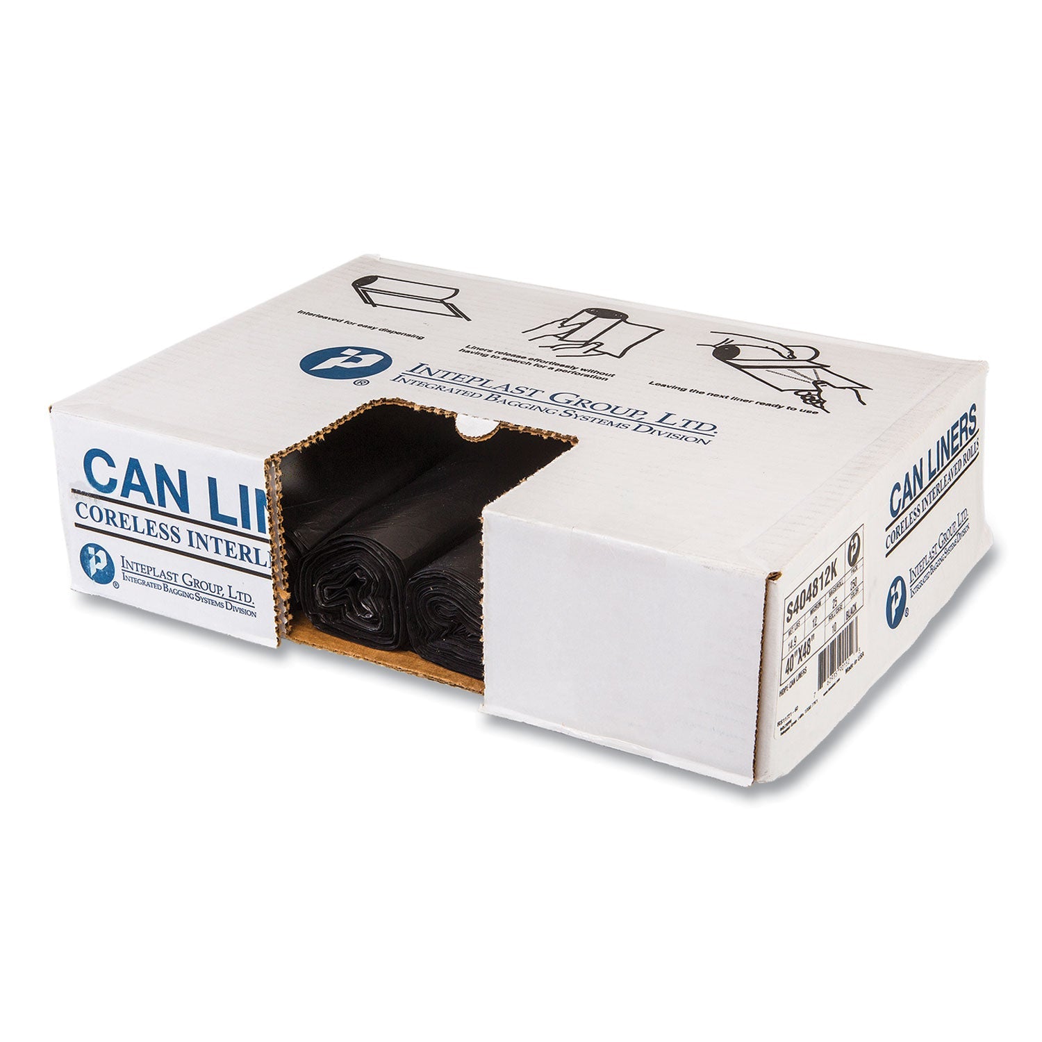 45 Gal High-Density Can Liners | Black