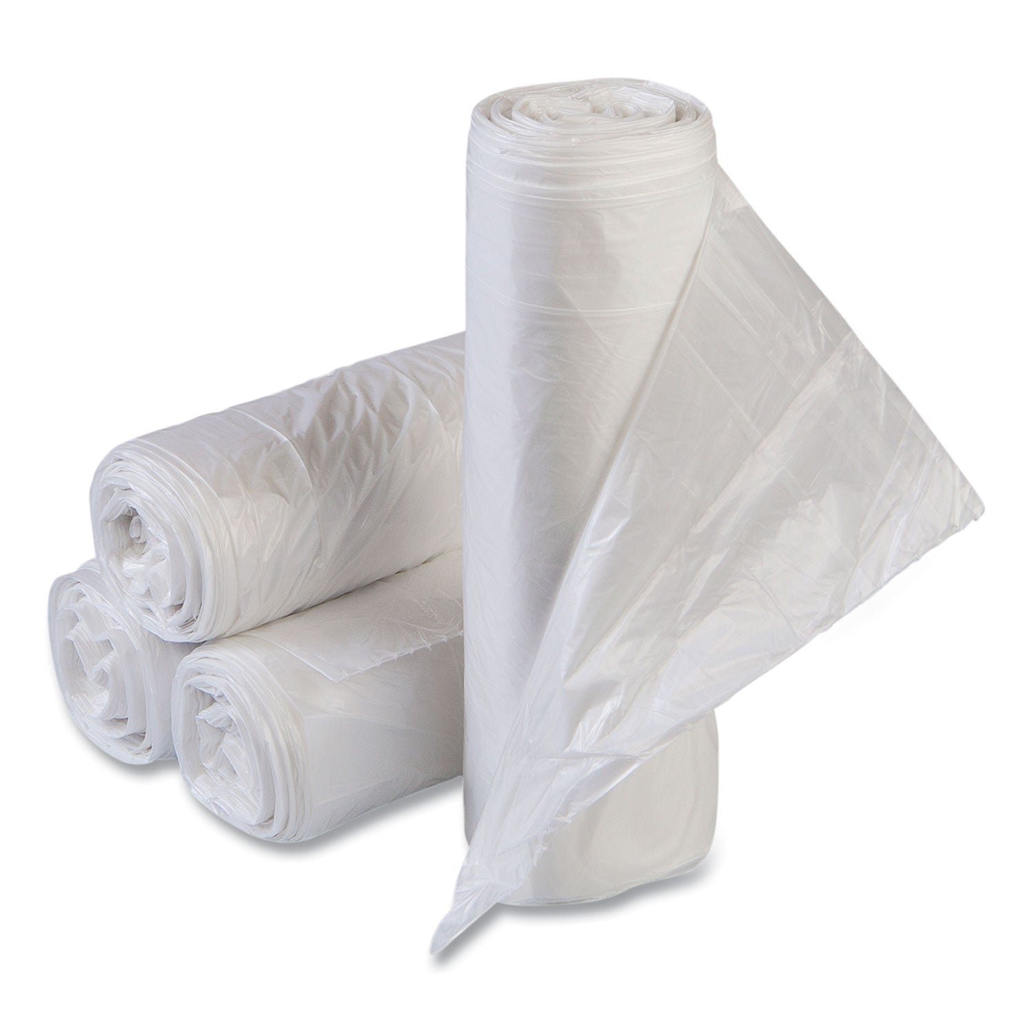 Low-Density Commercial Can Liners | 60 gal, Clear