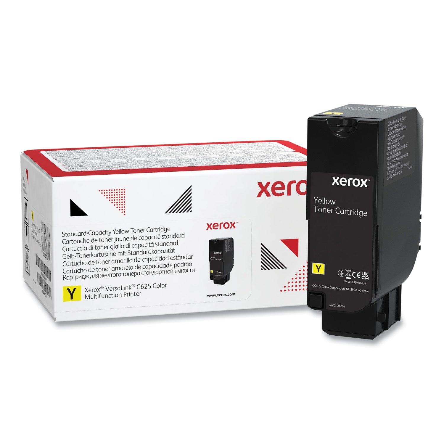Xerox® 006R04619 Toner, 6,000 Page-Yield, Yellow