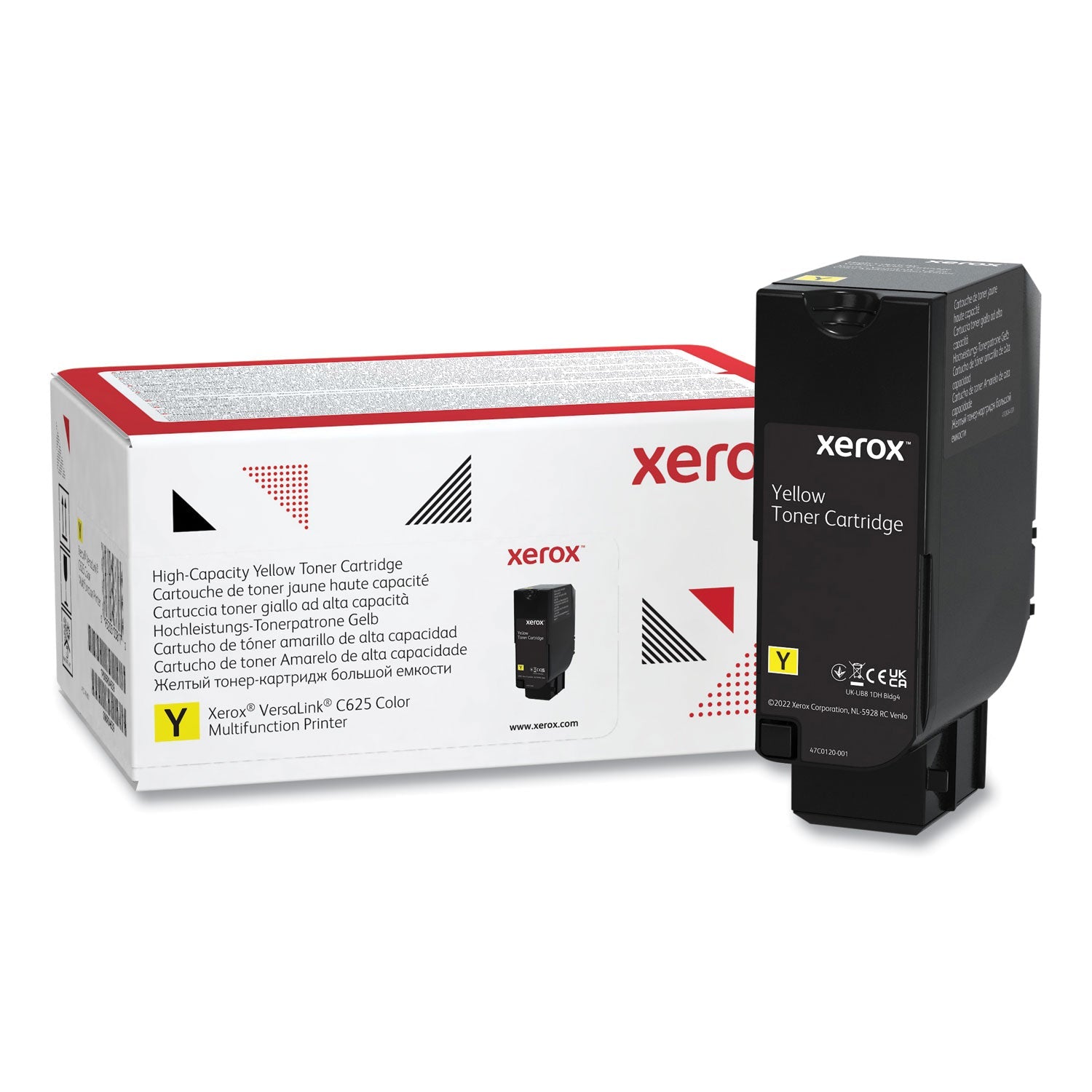 Xerox® 006R04639 High-Yield Toner, 16,000 Page-Yield, Yellow