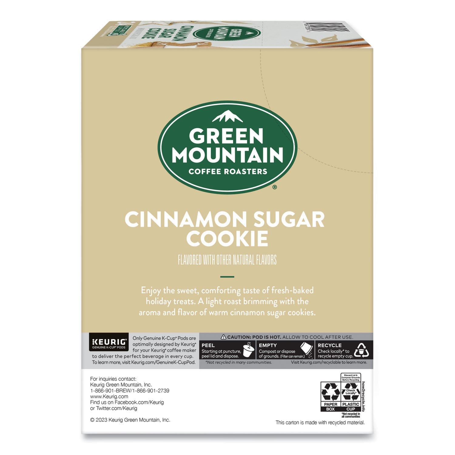 Green Mountain Coffee® Cinnamon Sugar Cookie Coffee K-Cups, 24/box - Bloom Skins