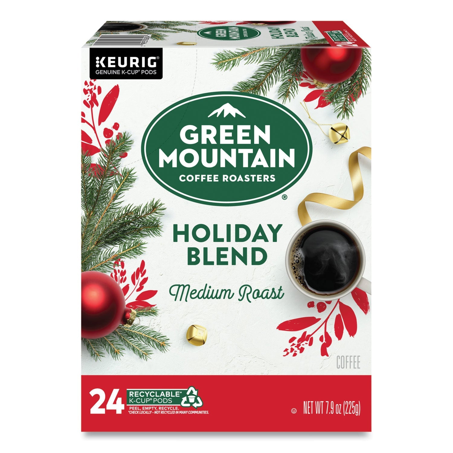 Green Mountain Coffee® Holiday Blend K-Cups, Medium Roast, 24/box