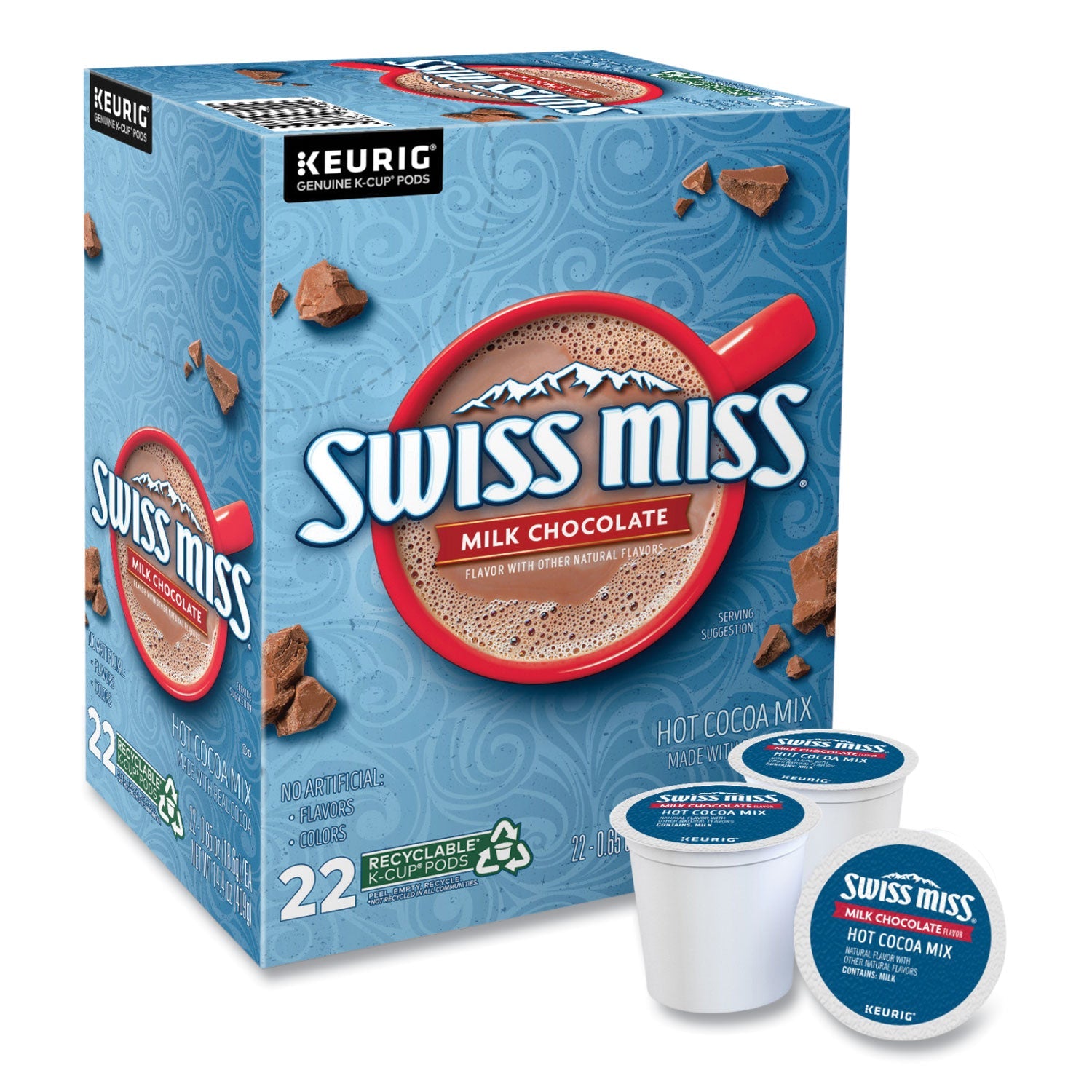 Swiss Miss® Milk Chocolate Hot Cocoa K-Cups, 22/box