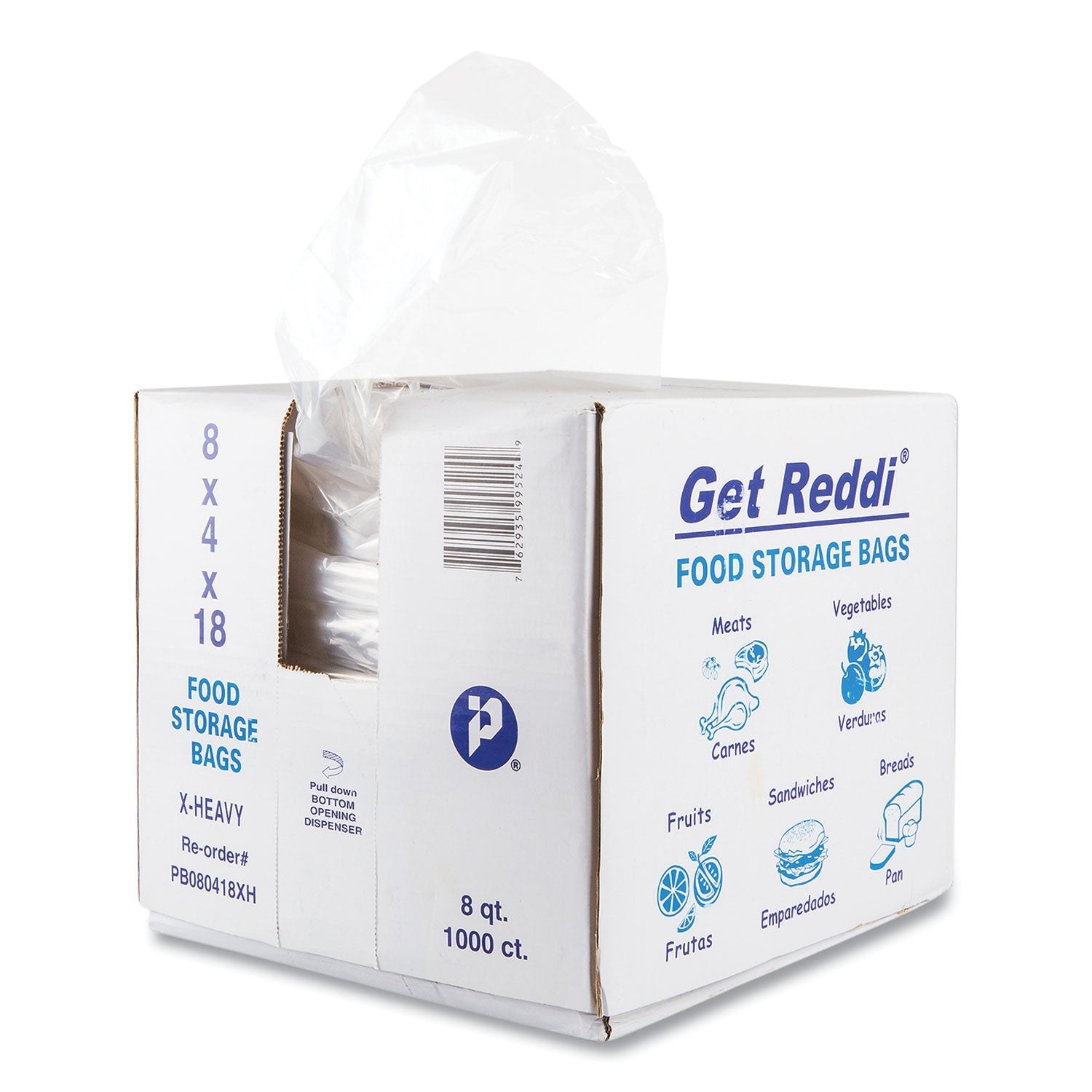 Food and Utility Bags | 2 gal, Clear, 1,000/CT