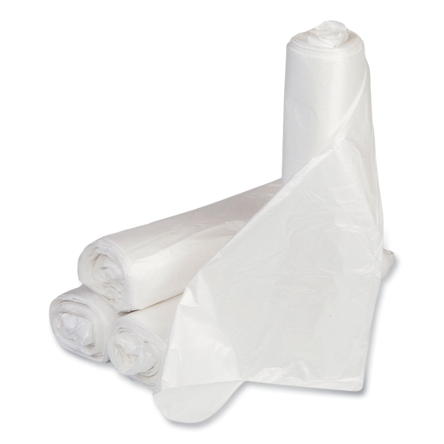 Low-Density Commercial Can Liners | 10 Gal, Clear