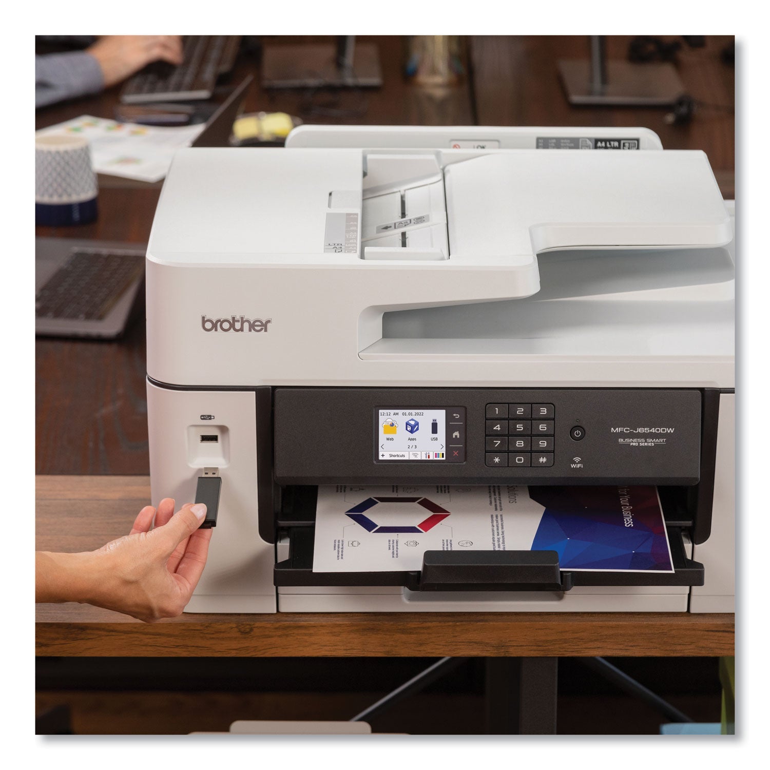 Brother MFC-J6540DW Business Color All-in-One Inkjet Printer, Copy/Fax/Print/Scan - Bloom Skins