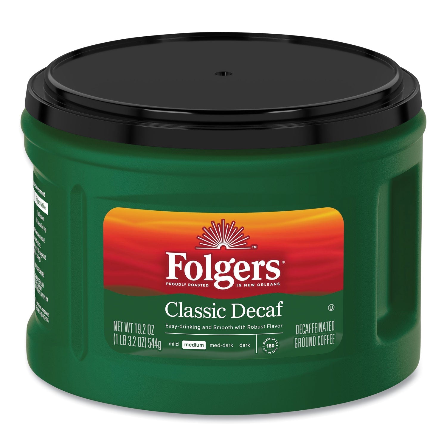 Folgers Classic Roast Decaffeinated Coffee Can