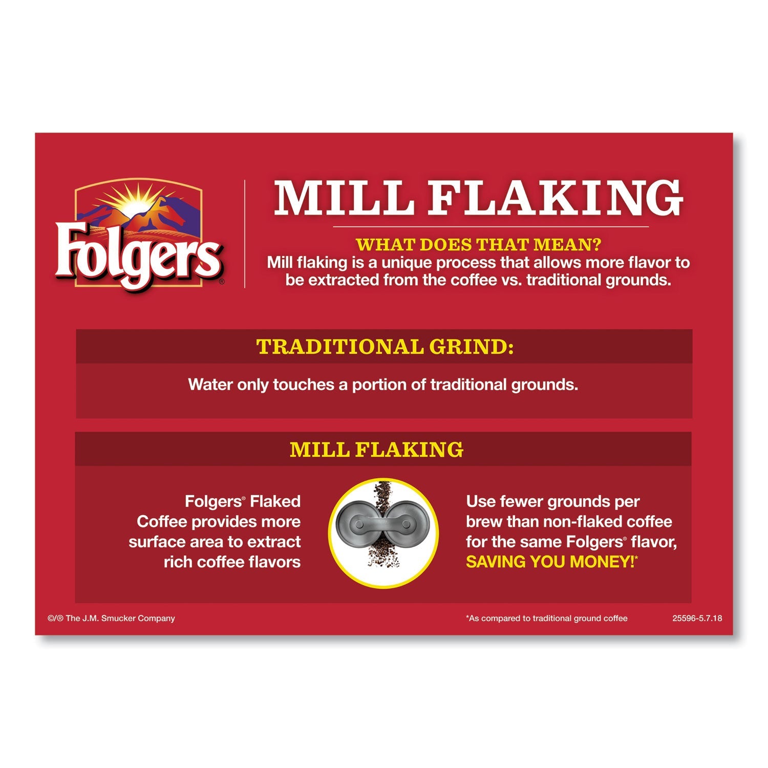 Folgers® Coffee, Classic Roast, 0.9 Oz Fractional Packs, 36/carton