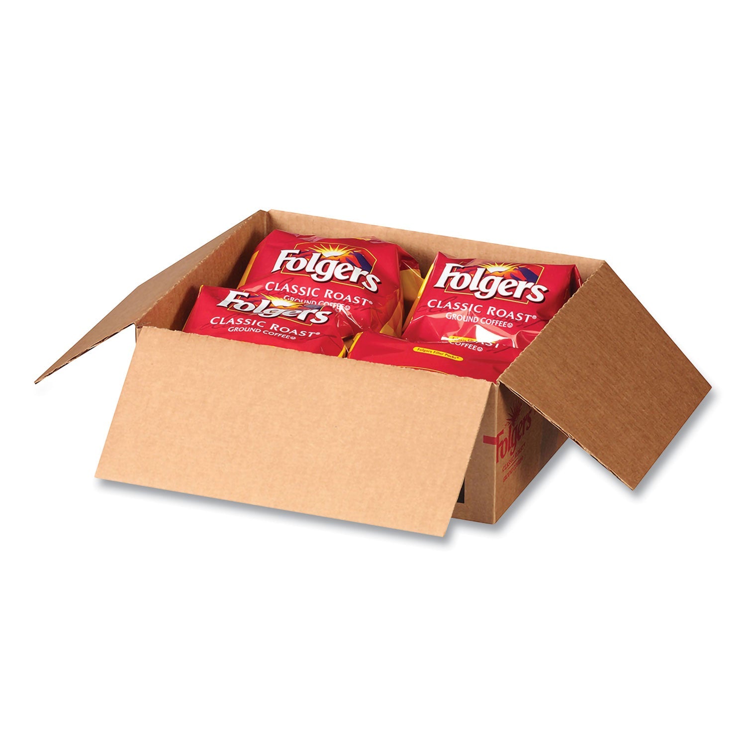 Folgers® Coffee Filter Packs, Classic Roast, .9 Oz, 10 Filters/pack, 4 Packs/carton
