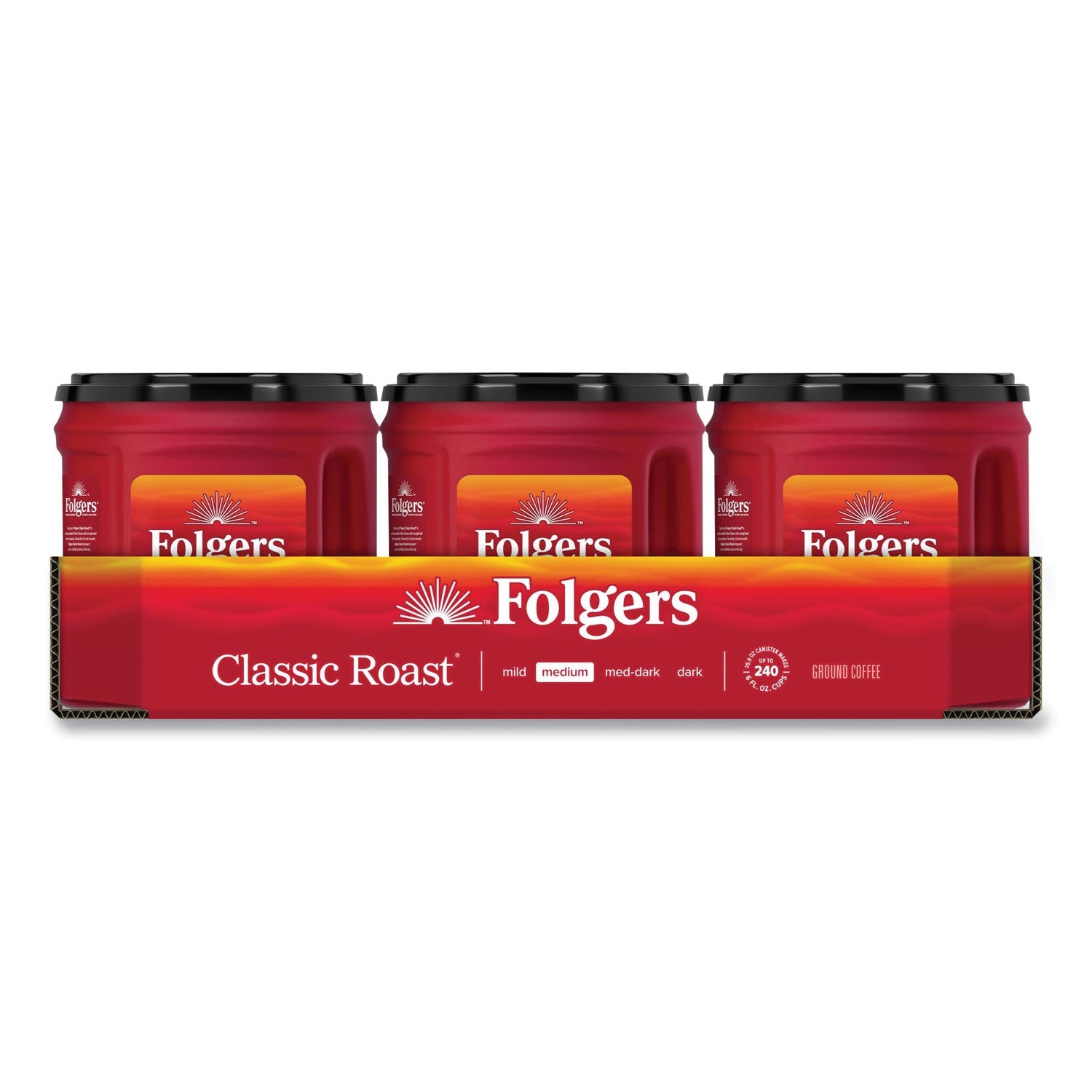 Classic Roast Ground Coffee | 25.9 Oz | 6-Carton