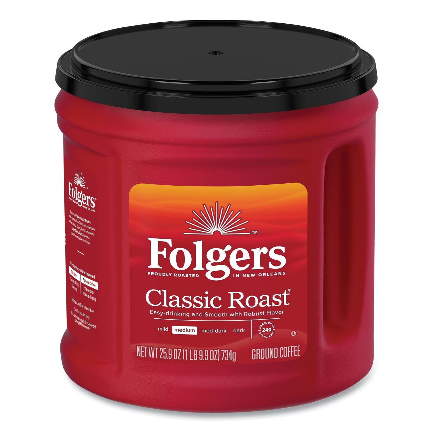 Folgers® Coffee, Classic Roast, Ground, 25.9 Oz Canister