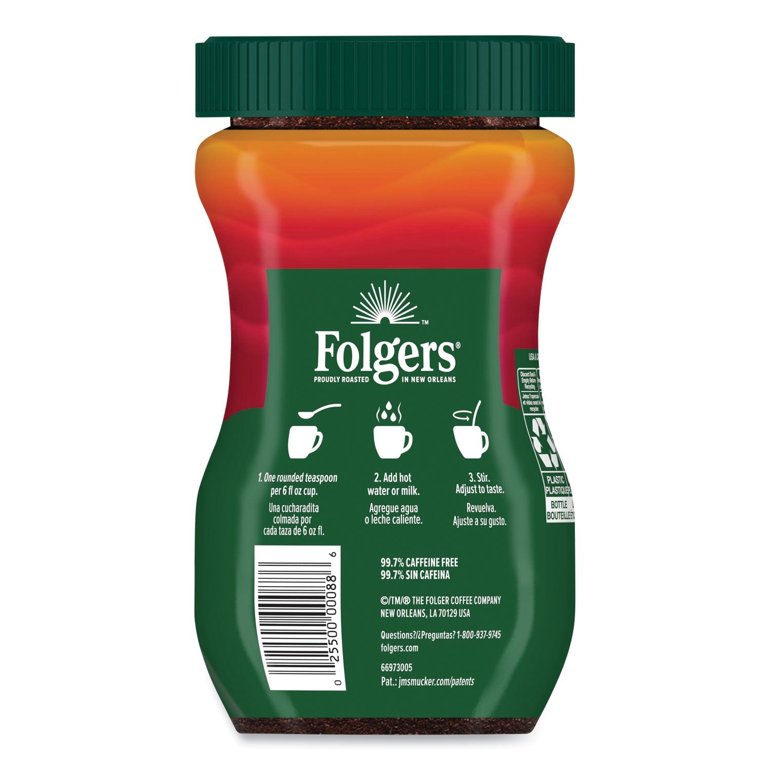 Folgers® Instant Coffee Crystals, Classic Decaf, 8 oz