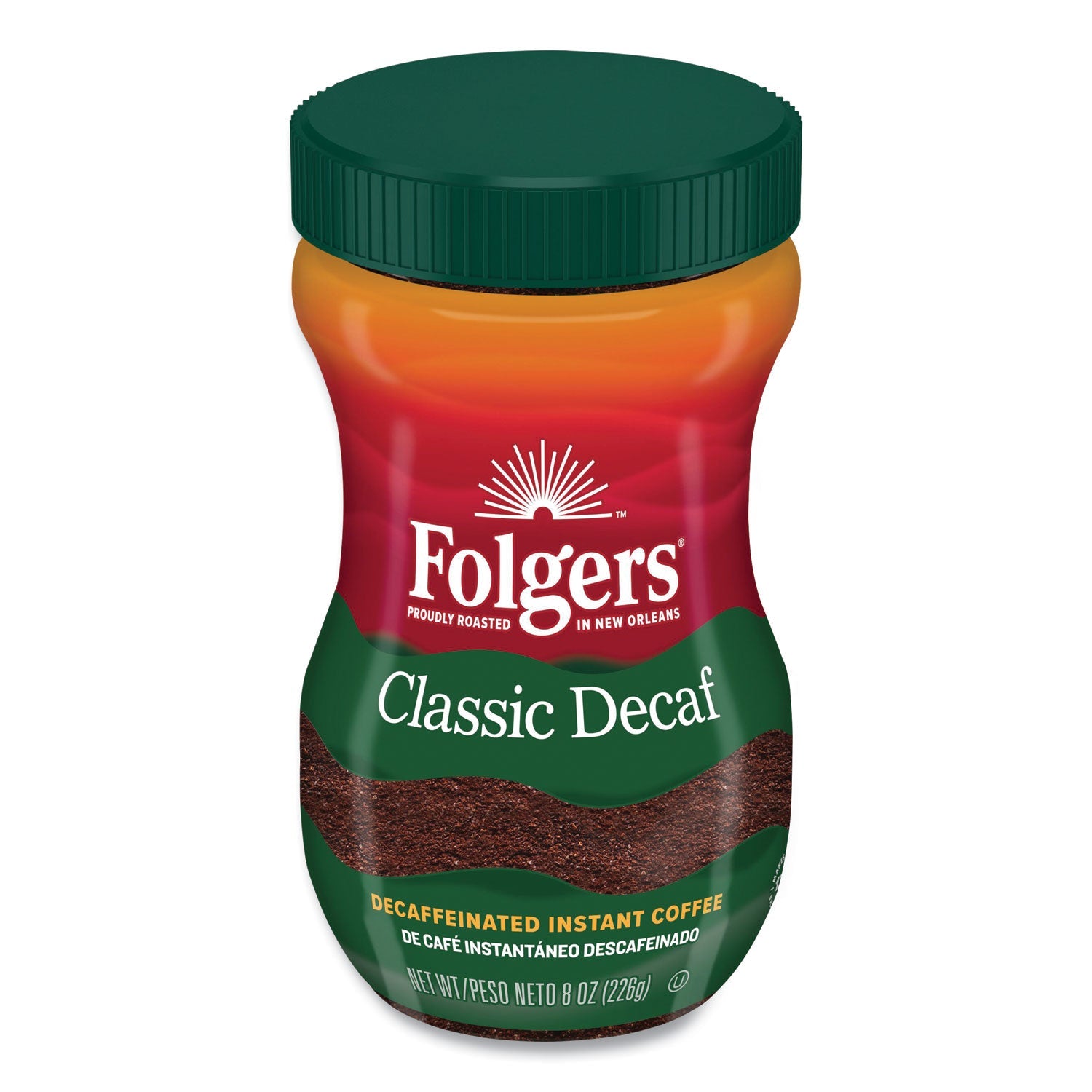 Folgers® Instant Coffee Crystals, Classic Decaf, 8 oz