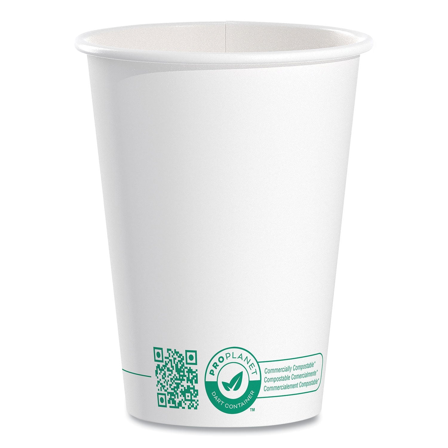 Compostable Paper Hot Cups | 12oz 50-Pack