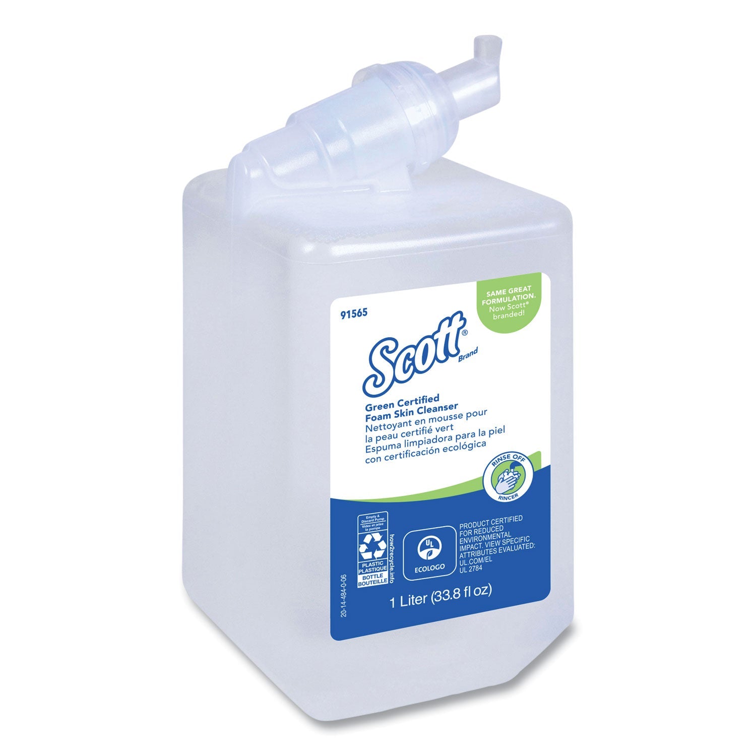 Scott® Essential Green Certified Foam Skin Cleanser Refill, Unscented, 1,000 mL